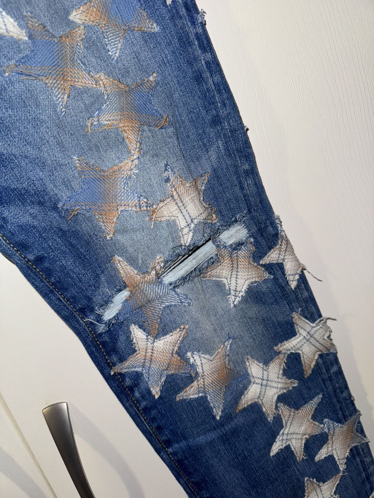 Amiri AMIRI “CHEMIST” MONOGRAM STAR JEANS Size US 33 - 5 Thumbnail