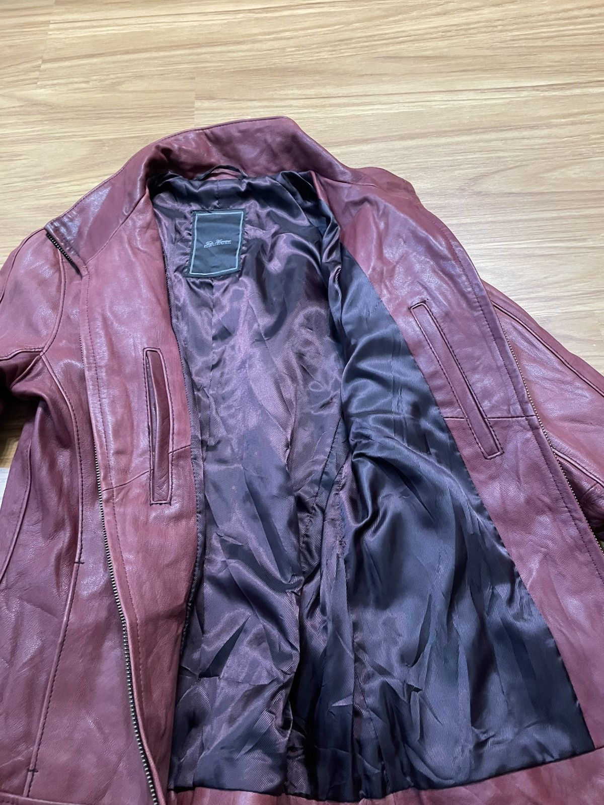 Tete Homme Tete Homme Japan Minimal Biker Leather Jacket (Goat Skin) Size US M / EU 48-50 / 2 - 20 Thumbnail