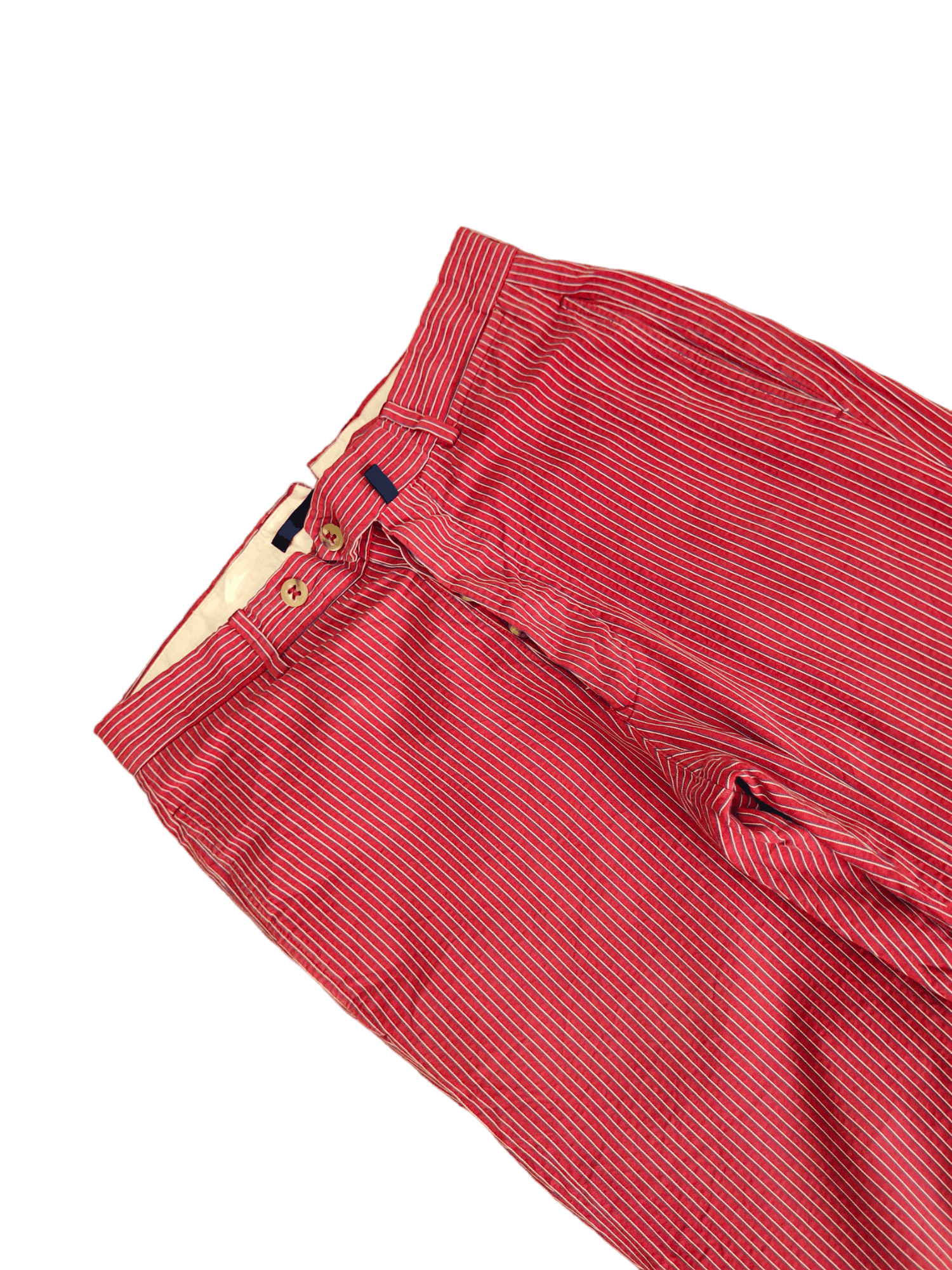 Incotex Incotex Pin Striped Red Trouser Pants Size US 28 / EU 44 - 4 Thumbnail