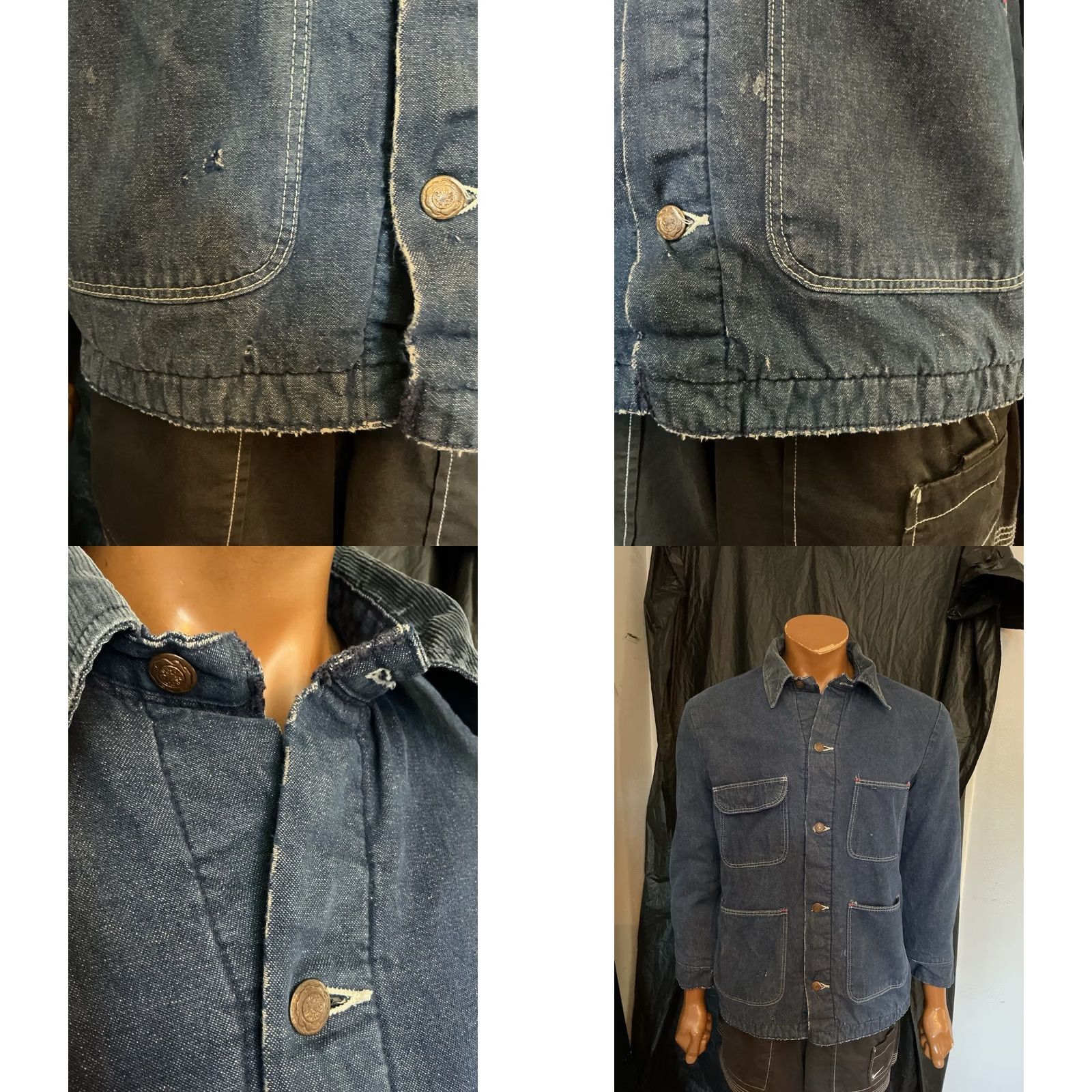 Wrangler VINTAGE Wrangler Blanket Lined Workwear Denim Chore Jacket USA Made 40 Blue Mens Size US 40 / EU 56 - 10 Thumbnail
