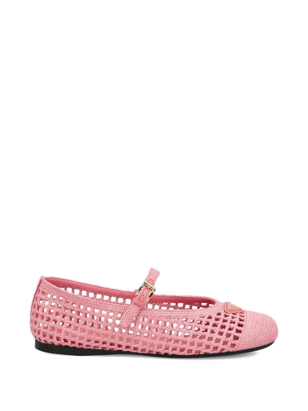 Prada CROCHET BALLET FLATS Size US 7 / IT 37 - 1 Thumbnail