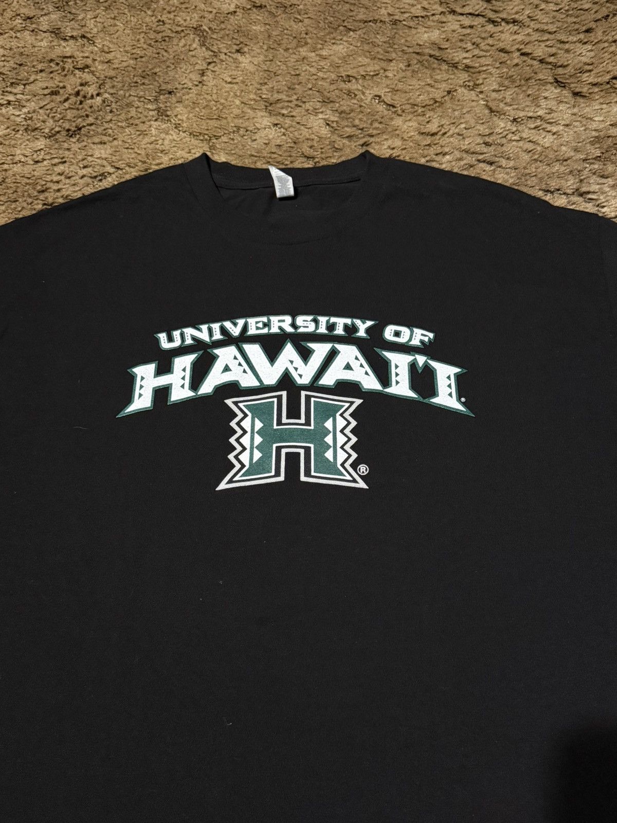 Vintage University Of Hawaii T-Shirt Tee Black XLarge Size US XL / EU 56 / 4 - 2 Thumbnail