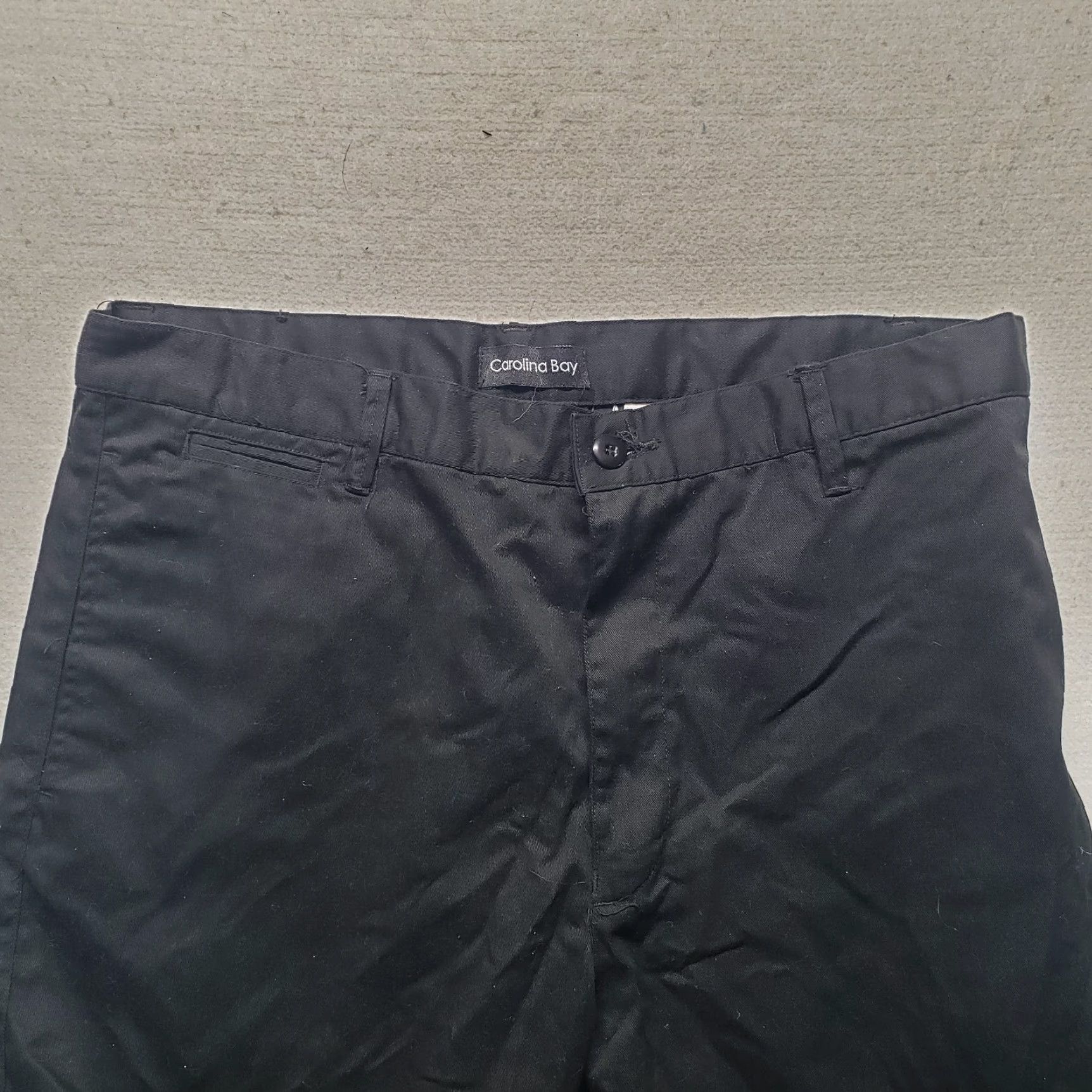 Vintage Carolina Bay Pants Black Flat Front Adult Men's Size 38 Inseam 30 in Cotton Polyester Dress Pants Men's Size US 38 / EU 54 - 7 Thumbnail