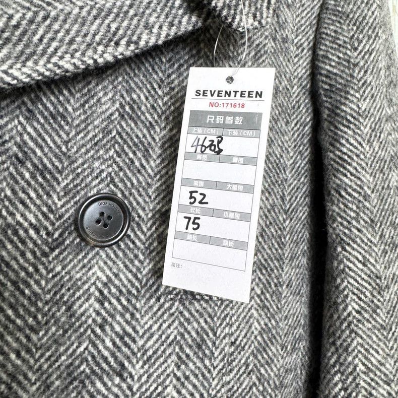 Dior Dior Black and gray snow-colored wool coat 2501-Nextarrow Size US S / EU 44-46 / 1 - 3 Thumbnail
