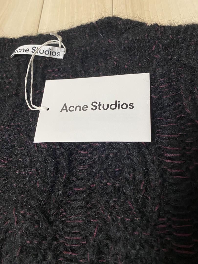 Acne Studios Woven Mohair Wool Knit Sweater Size US XXL / EU 58 / 5 - 4 Thumbnail