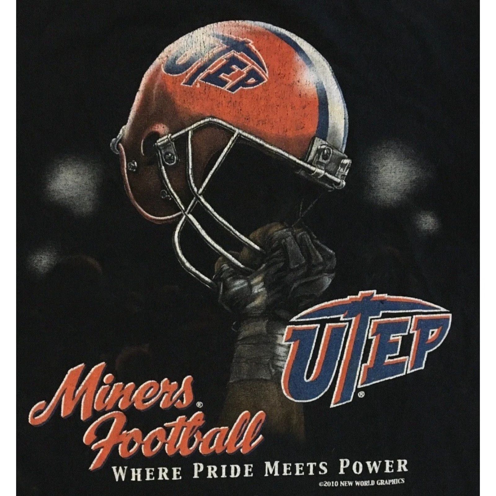 Vintage VINTAGE UTEP Miners Football Faded Distress Shirt S AOP Black Mens Small T-Shirt 90s Grunge College PE Track USA USA, College, Grunge, 90s, Football Size US S / EU 44-46 / 1 - 3 Thumbnail