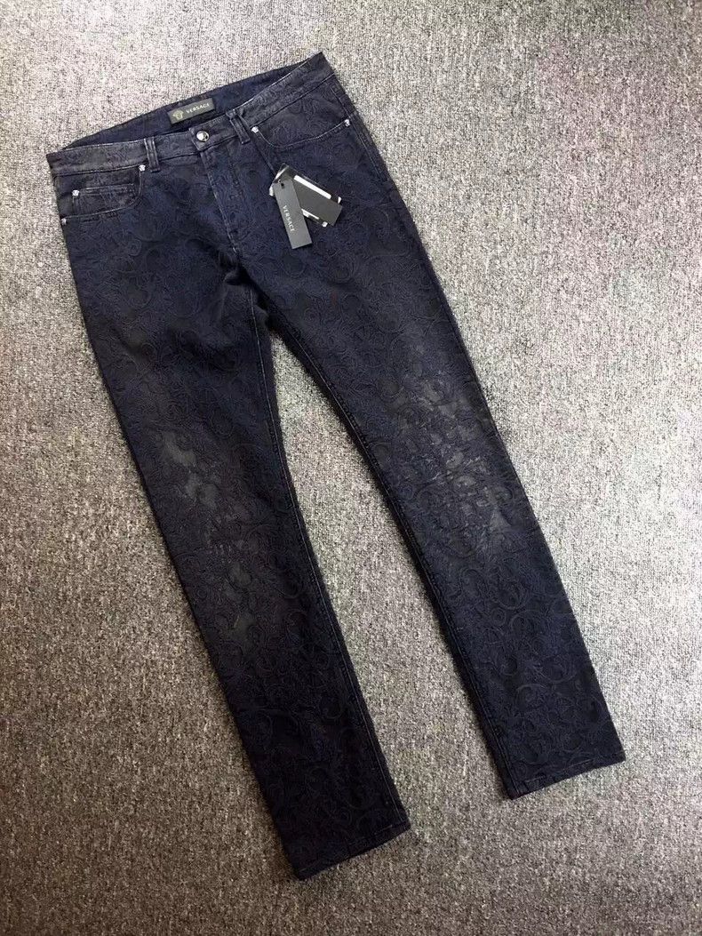 Versace Versace Medusa logo men's embossed jeans Size US 34 / EU 50 - 1 Thumbnail