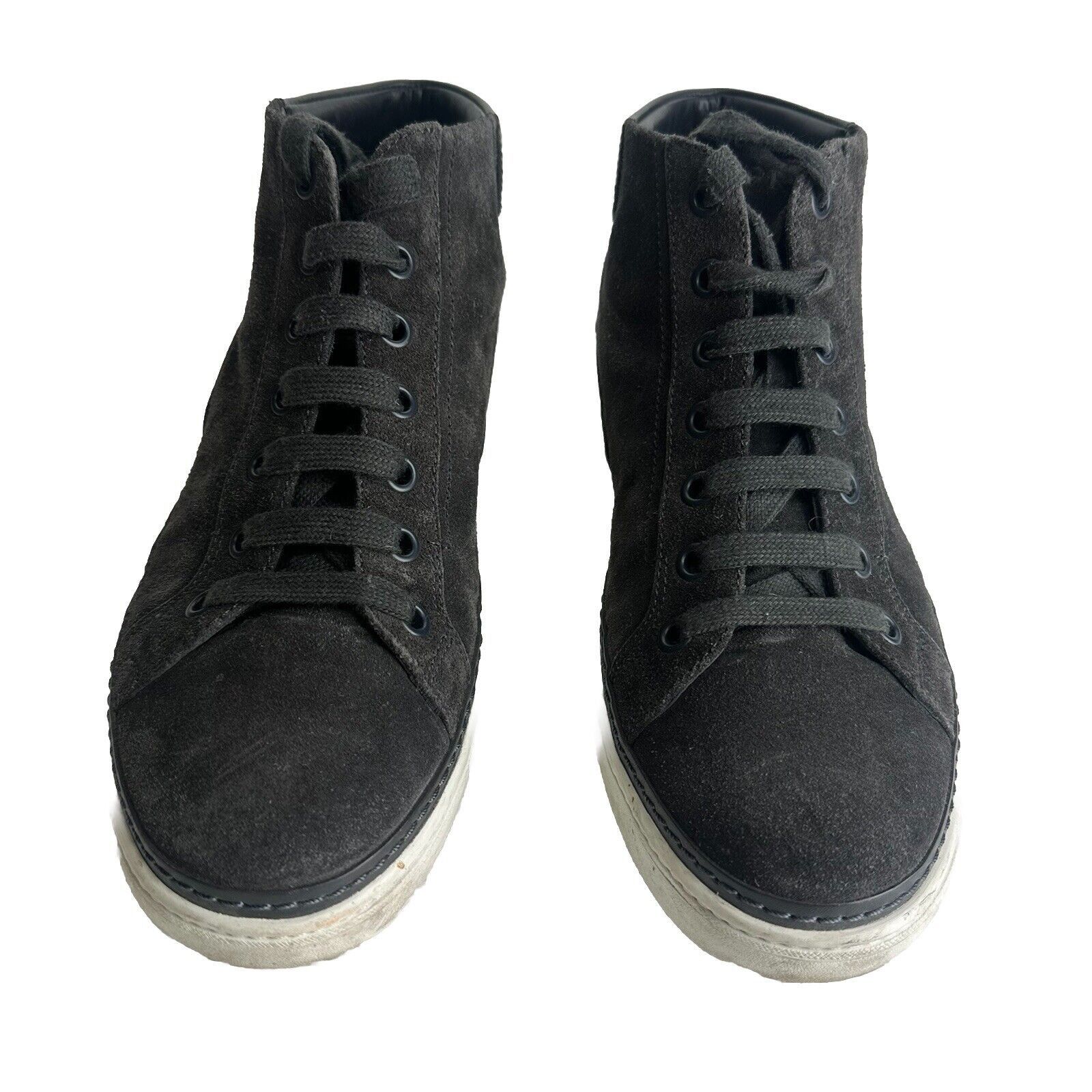 Prada prada high-top linea rossa Gray Suede sneakers uK Size 8 Size US 9 / EU 42 - 2 Thumbnail