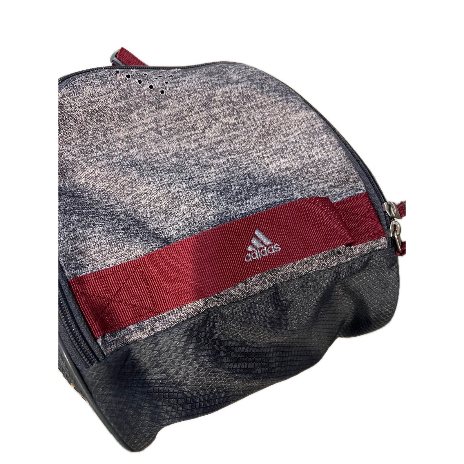 Adidas Adidas Defender Small Gray Black Gym Bag 18"x10"x12" Size ONE SIZE - 6 Thumbnail