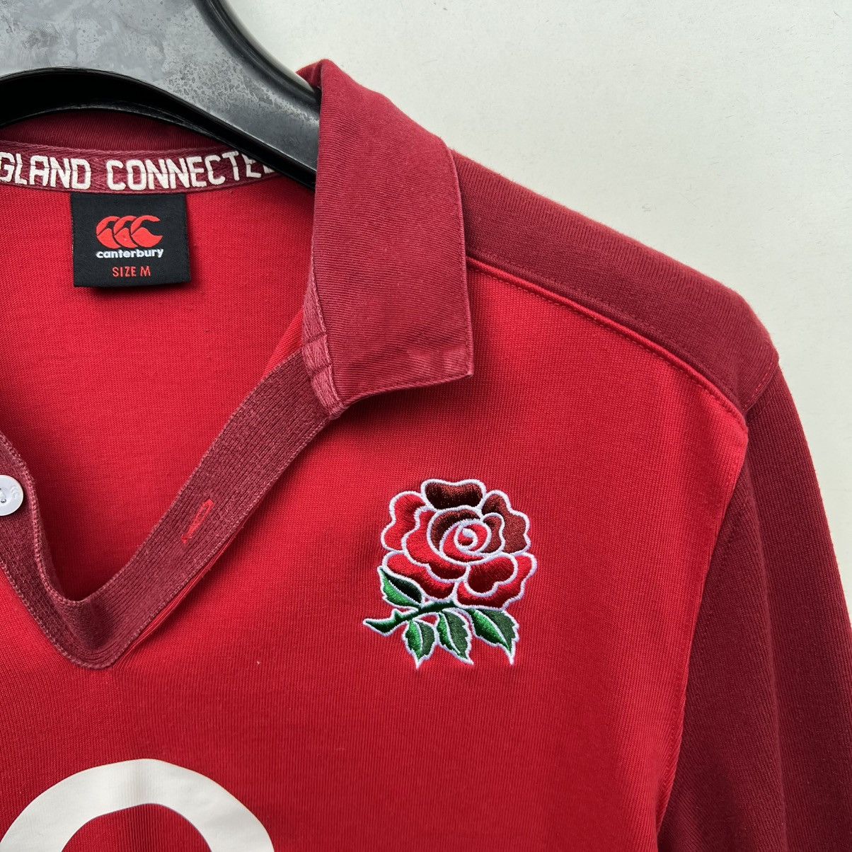 Canterbury of New Zealand Canterbury 2015 2016 England Rugby Shirt Jersey Size US M / EU 48-50 / 2 - 3 Thumbnail
