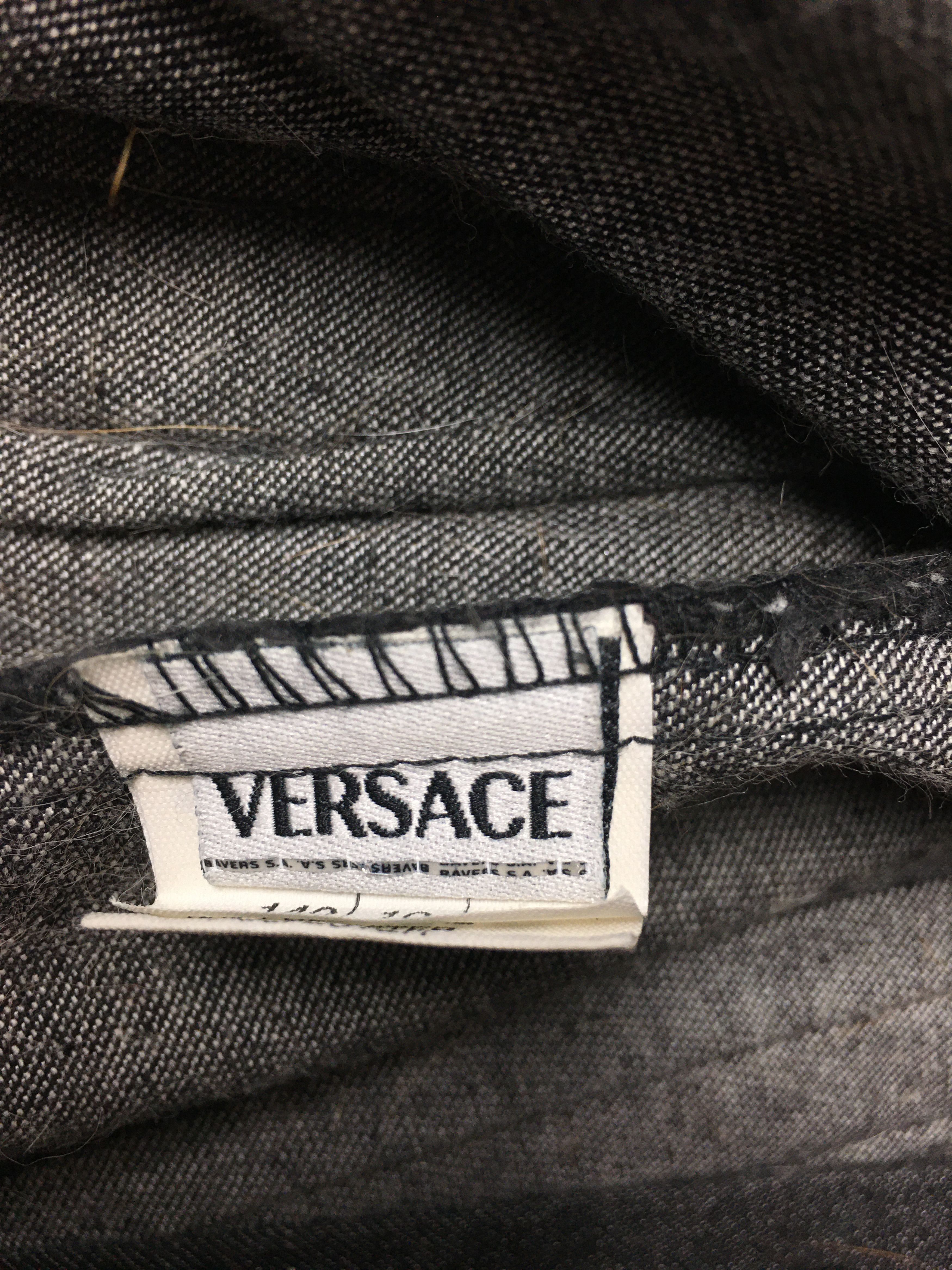 Versace Versace Young Medusa Denim Corset Crop Top Sz 10 IT36 Size XS / US 0-2 / IT 36-38 - 9 Thumbnail