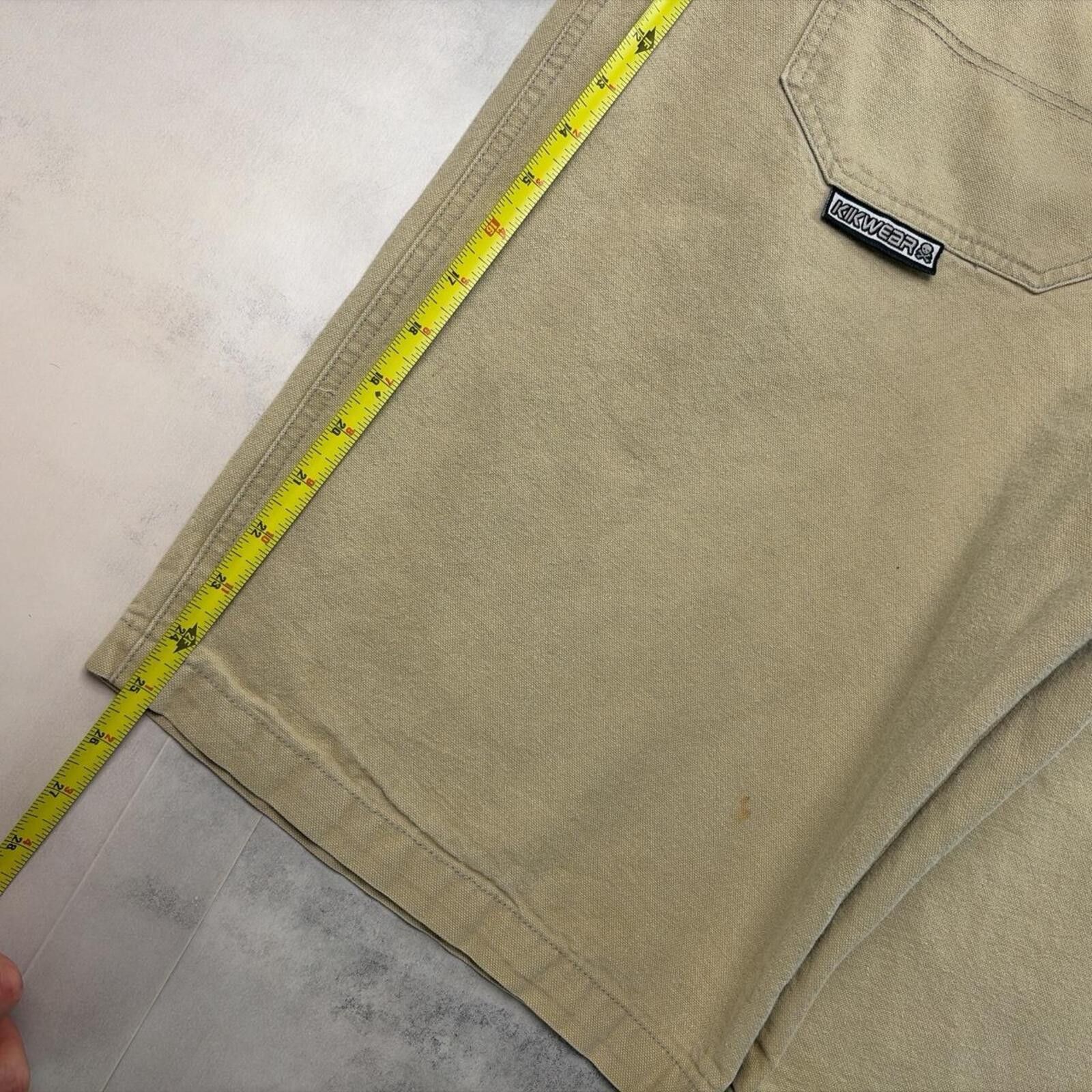 Other Y2K Beige Kikwear Grunge Baggy Skater Denim Jorts Size US 38 / EU 54 - 7 Thumbnail