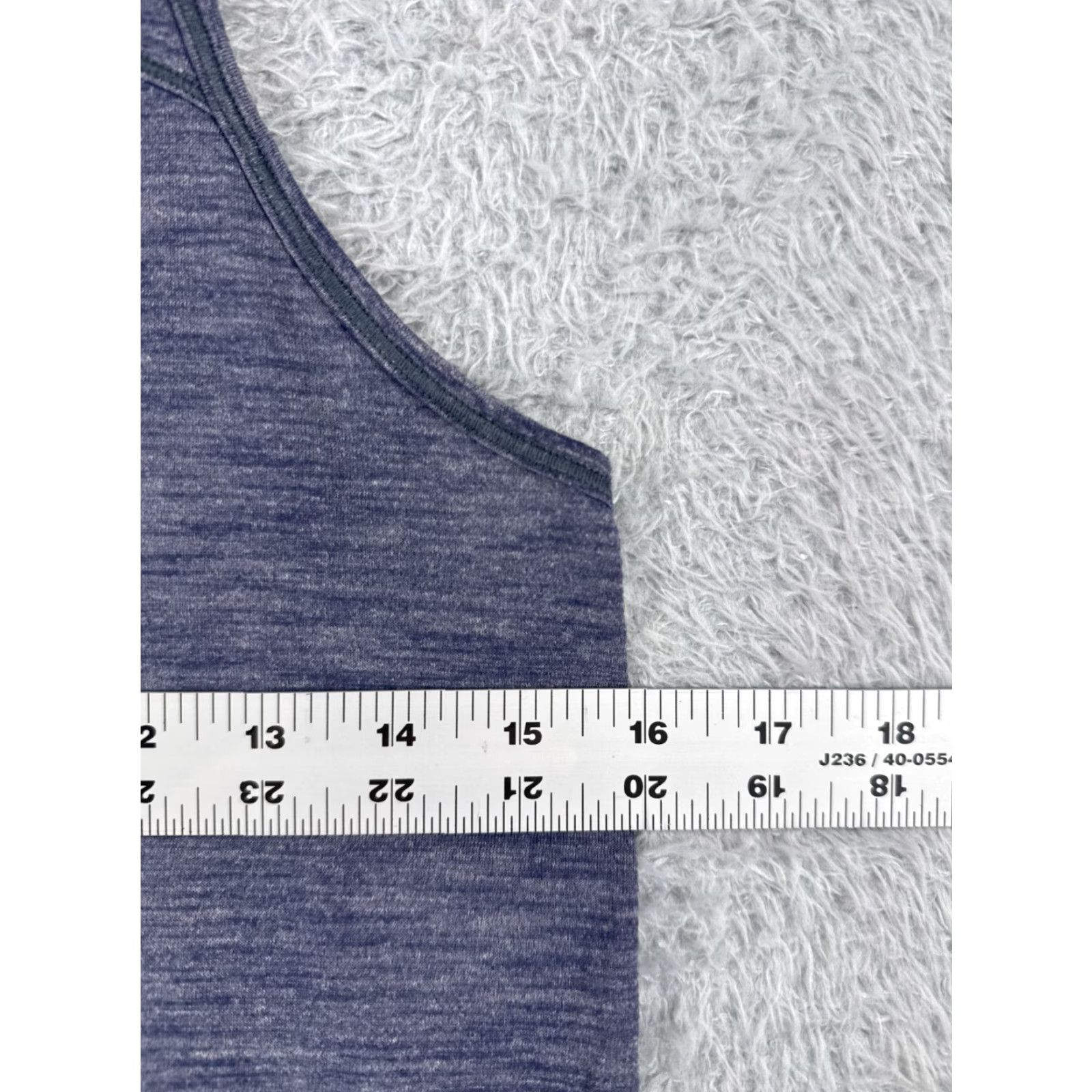 Lululemon Lululemon Shirt Women 4 Blue Heather Essential Tank Luon Fabric Yoga W1NI7S - Casual, Workwear - Sleeveless Racerback Size S / US 4 / IT 40 - 7 Thumbnail