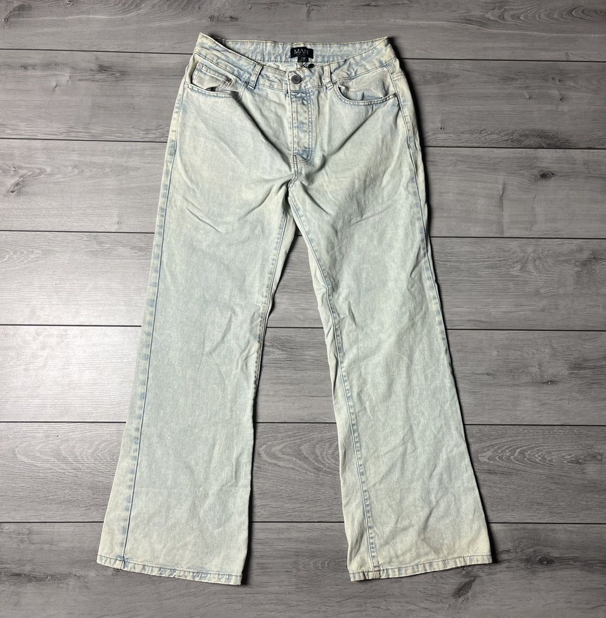 If Six Was Nine Boohoo man jeans washed Flare pants Japanese baggy size 34 Size US 34 / EU 50 - 1 Thumbnail