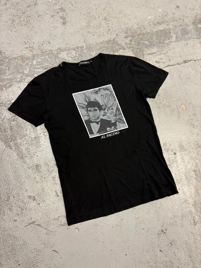 Dolce & Gabbana 2000s Dolce & Gabbana Black Al Pacino T-Shirt Size US S / EU 44-46 / 1 - 4 Thumbnail
