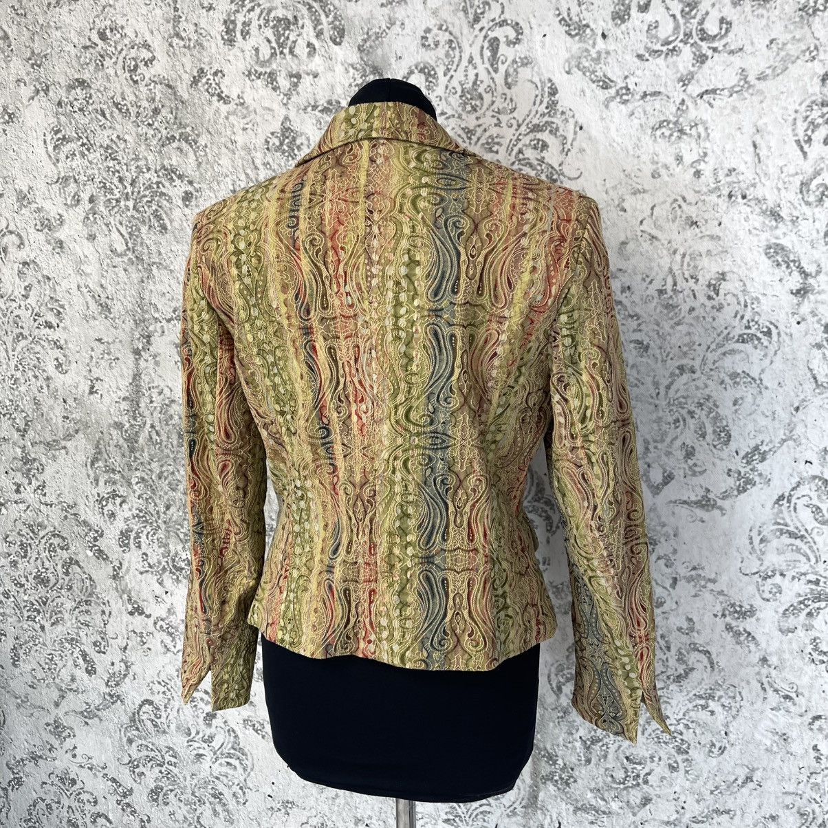 Christian Lacroix × Jean Paul Gaultier × Roberto Cavalli VINTAGE ABSTRACT BLAZER LACROIX JPG CAVALLI STYLE RETRO Size L / US 10 / IT 46 - 7 Thumbnail