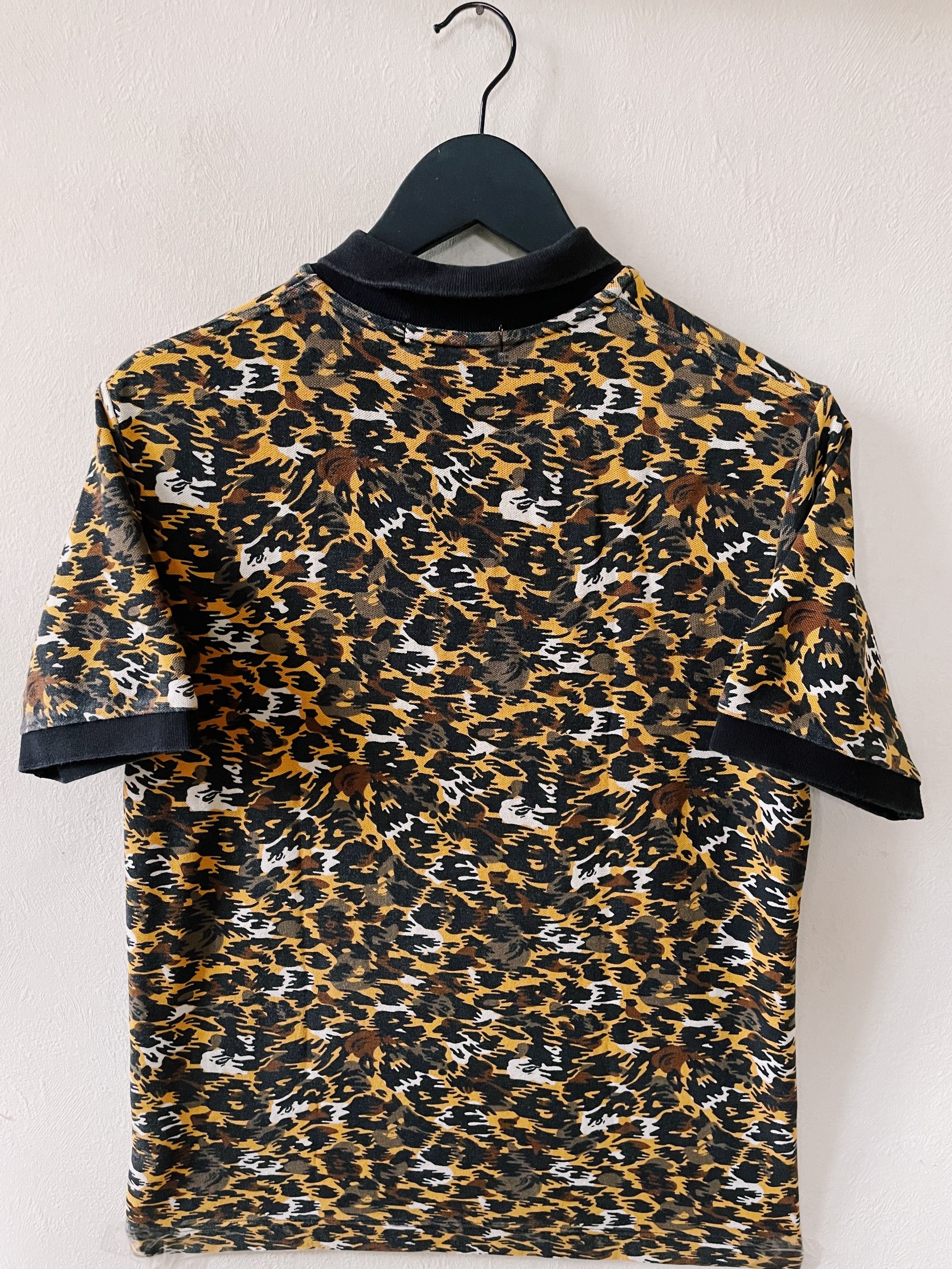 Bape Vintage Y2K Bape A Bathing Ape Leopard Camo Polo Size US M / EU 48-50 / 2 - 2 Thumbnail