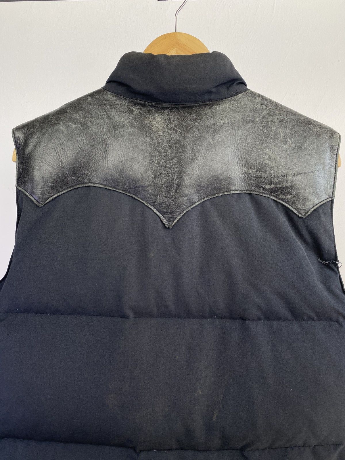 Sugar Cane Sugarcane Leather Yoke Down Vest Size US L / EU 52-54 / 3 - 11 Thumbnail