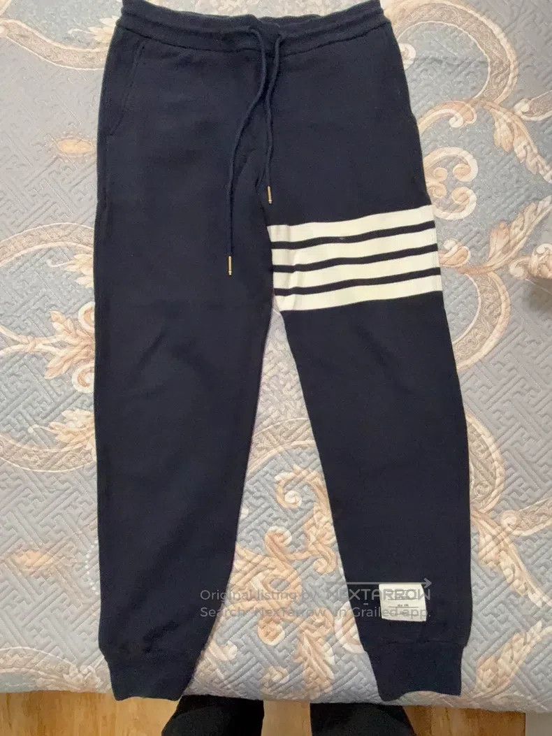 Thom Browne Thom Browne size S Old money four stripes tied casual pants Size US 38 / EU 54 - 1 Thumbnail