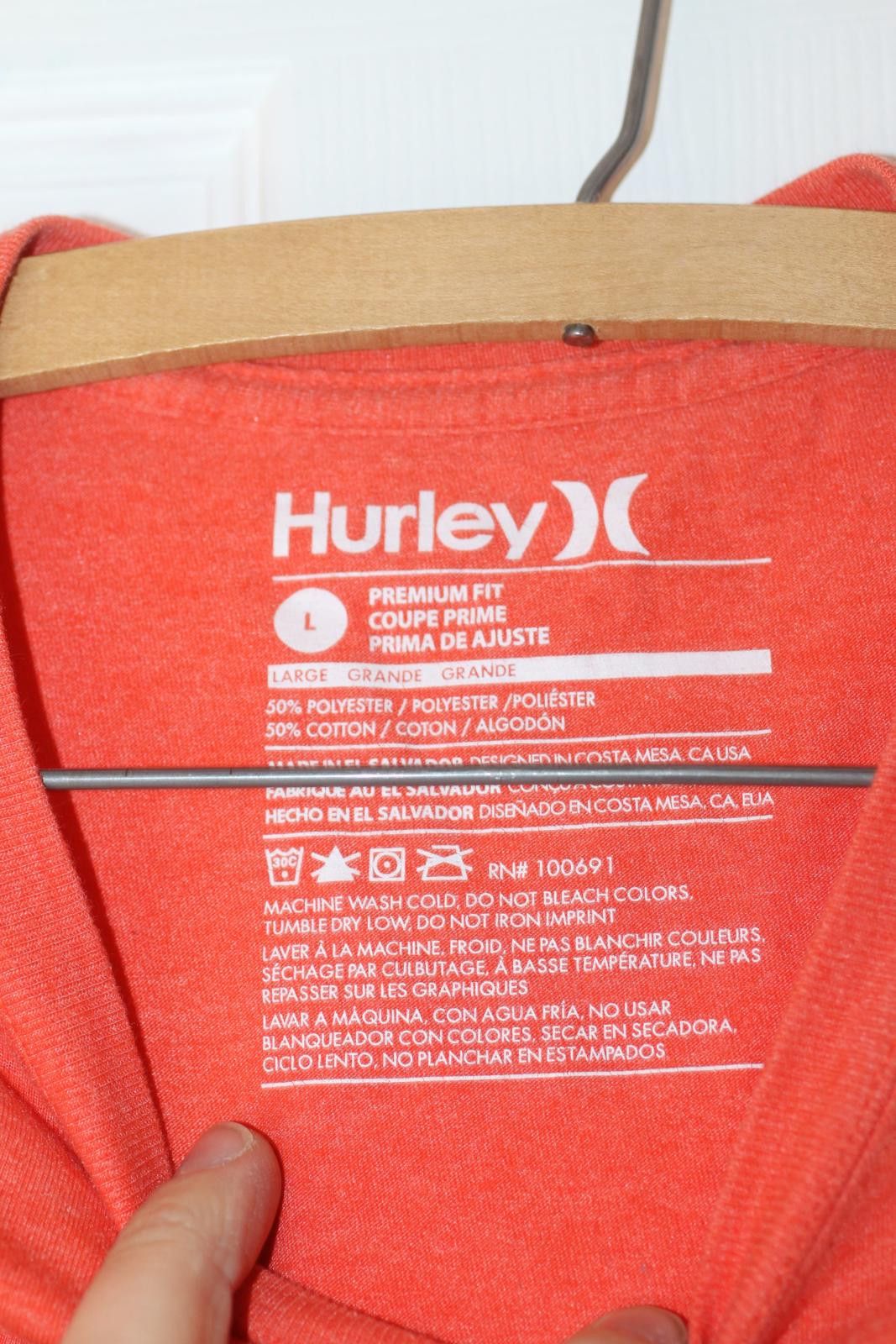 Hurley Hurley Shredders Shark Graphic T-Shirt Orange Large Premium Size L / US 10 / IT 46 - 5 Thumbnail