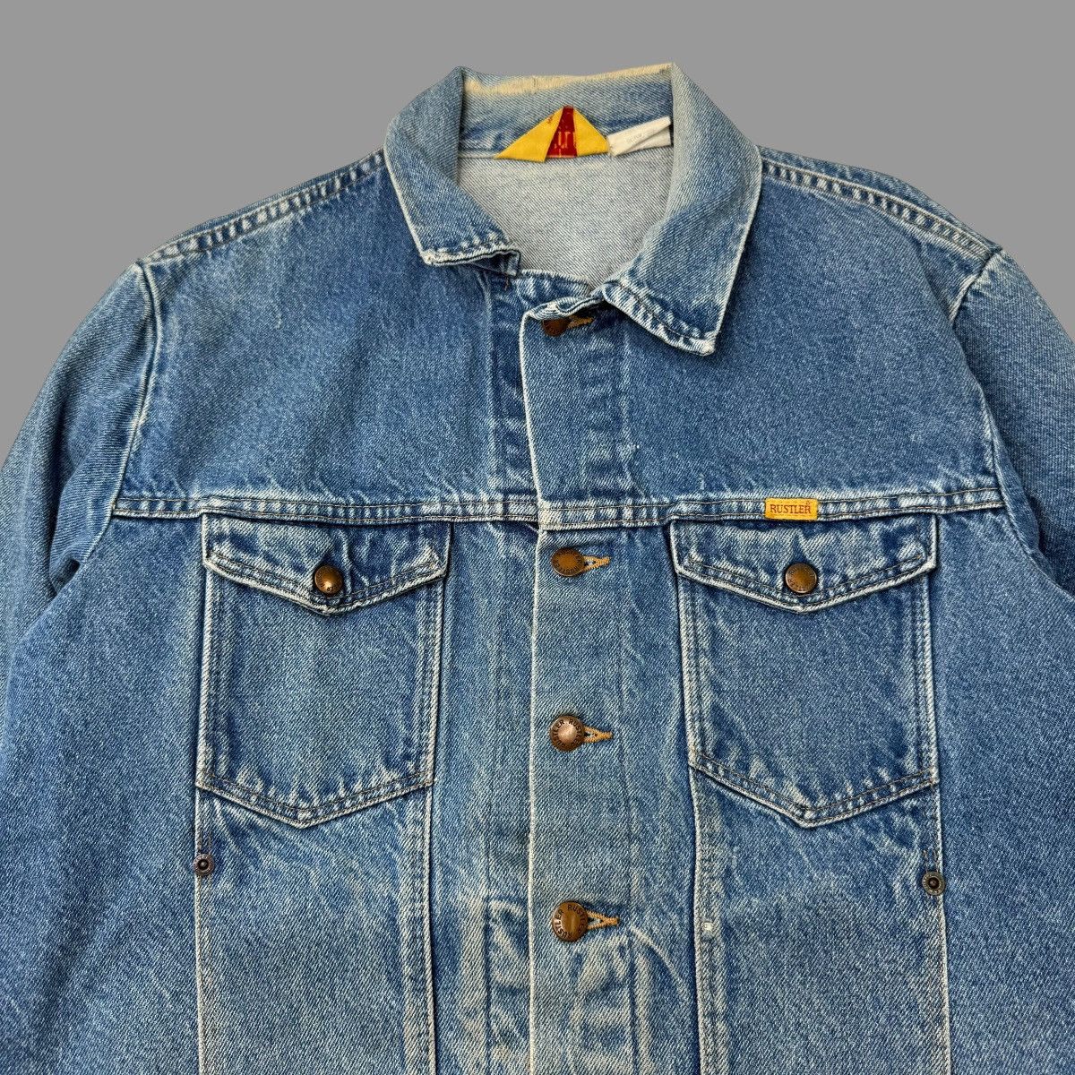 Vintage Vintage 1980s denim trucker jacket Size US XL / EU 56 / 4 - 4 Thumbnail