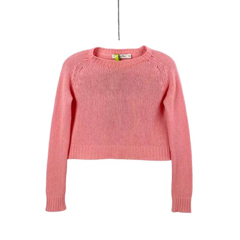 Dior Dior Pink Knit Pullover Sweater for Women 0089 Size XS / US 0-2 / IT 36-38 - 1 Thumbnail