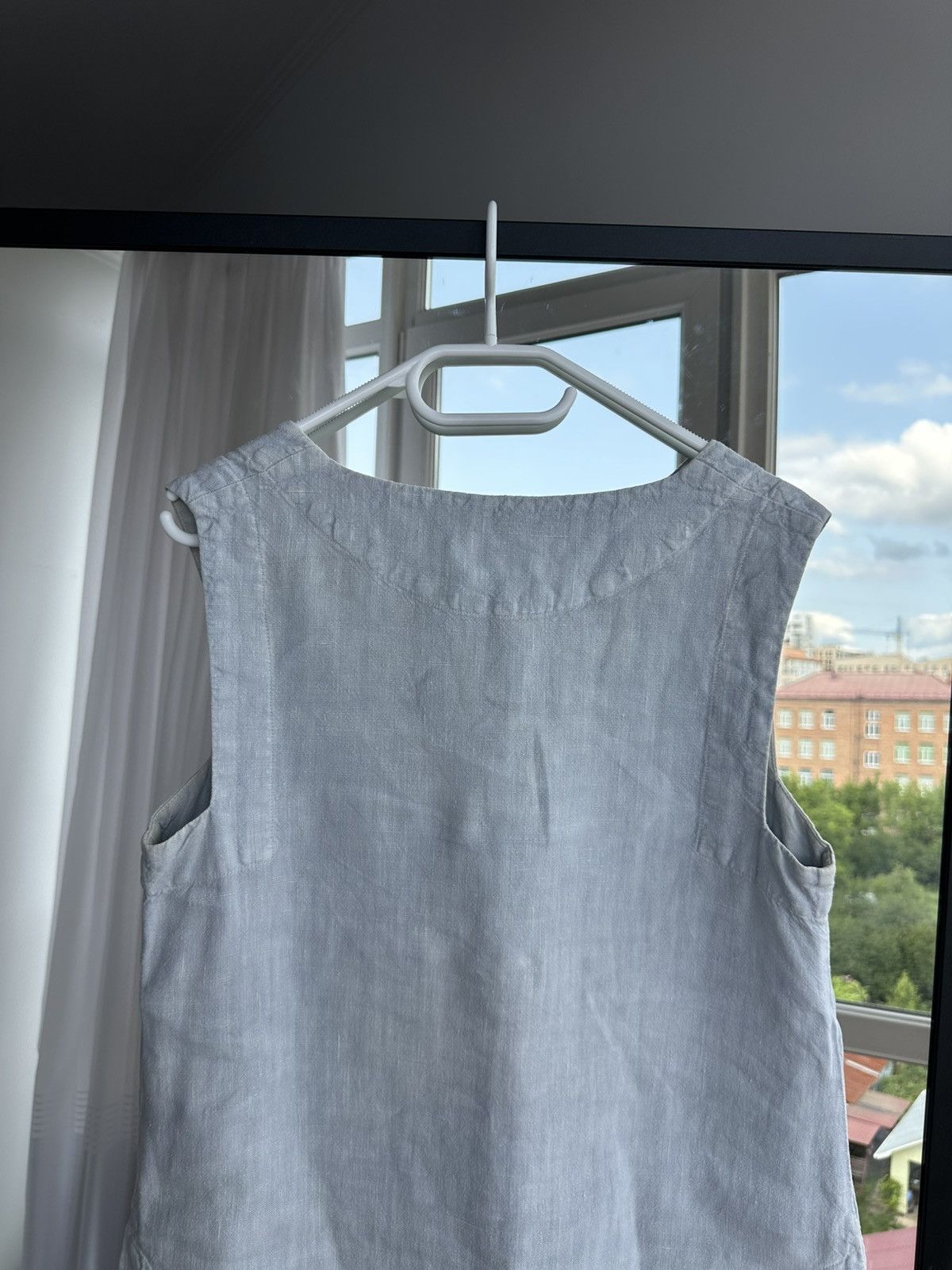 OSKA OSKA 100% Linen Sleeveless Tunic Dress Minimalist Lagom Size M / US 6-8 / IT 42-44 - 9 Thumbnail