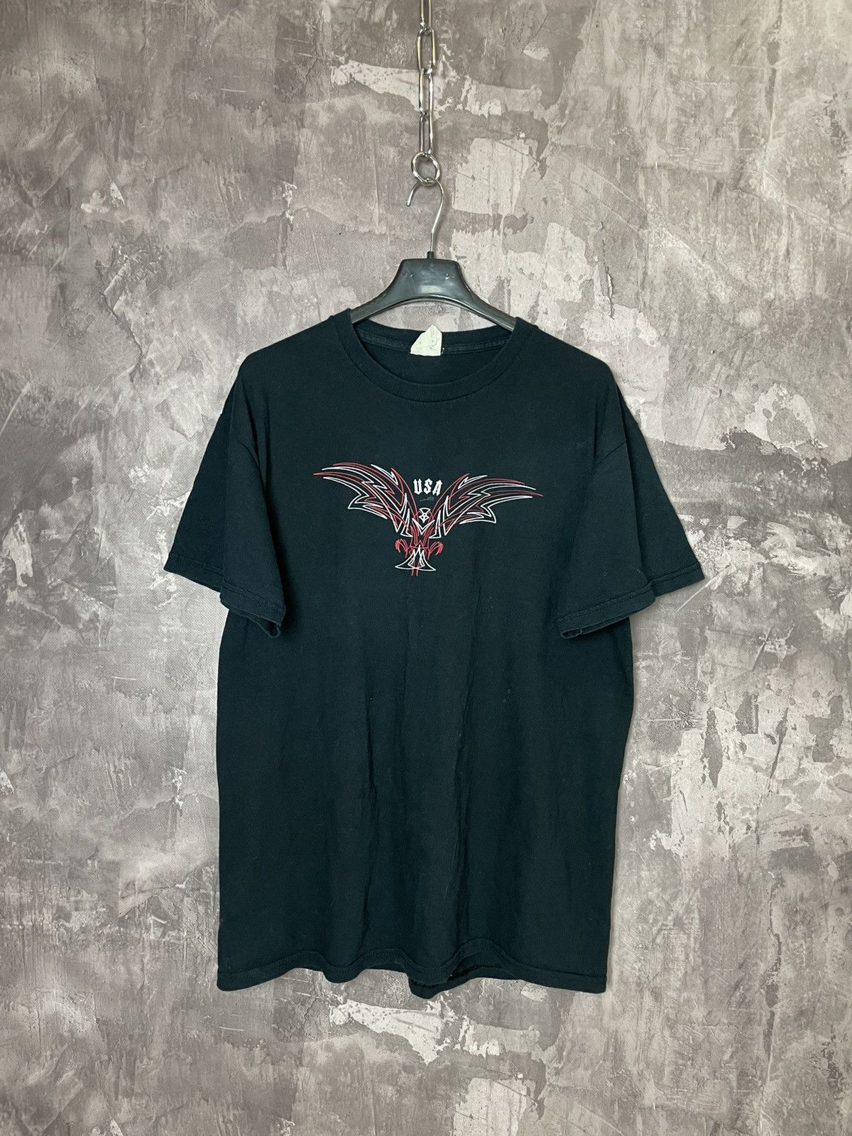 Vintage Vintage Y2k 00s Tribal Rave Black Rock Metal Tshirt Size US M / EU 48-50 / 2 - 1 Thumbnail