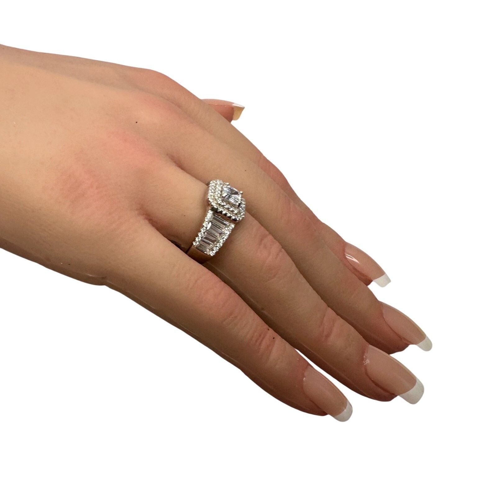 Other Asscher Cut 2.50 ct Lab Created White Sapphire Ring size 9 Size ONE SIZE - 8 Thumbnail