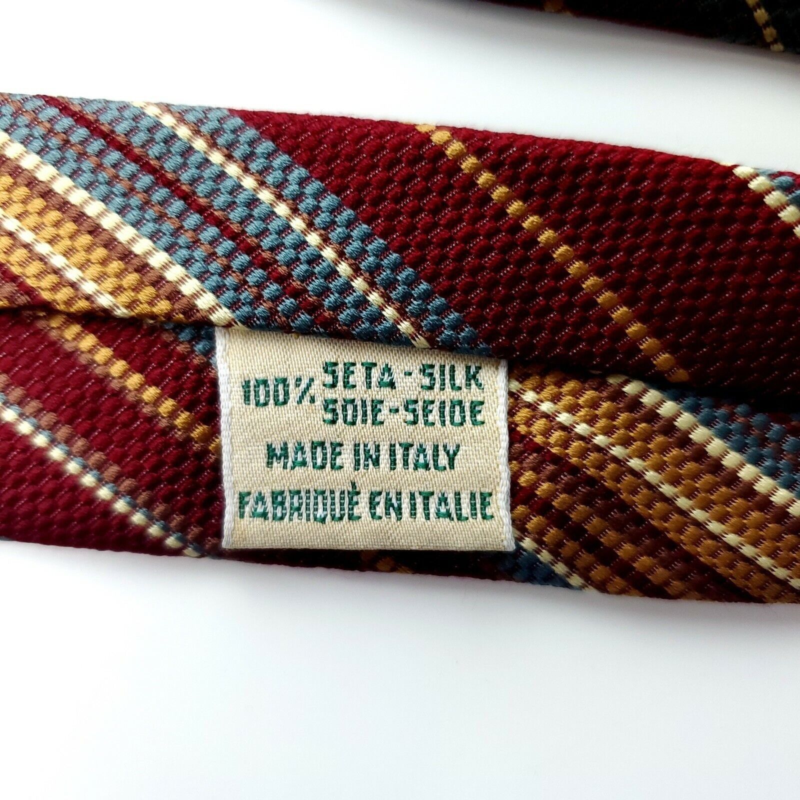 Joseph Abboud Joseph Abboud Red Striped Silk Tie Italy Classic Size ONE SIZE - 5 Thumbnail