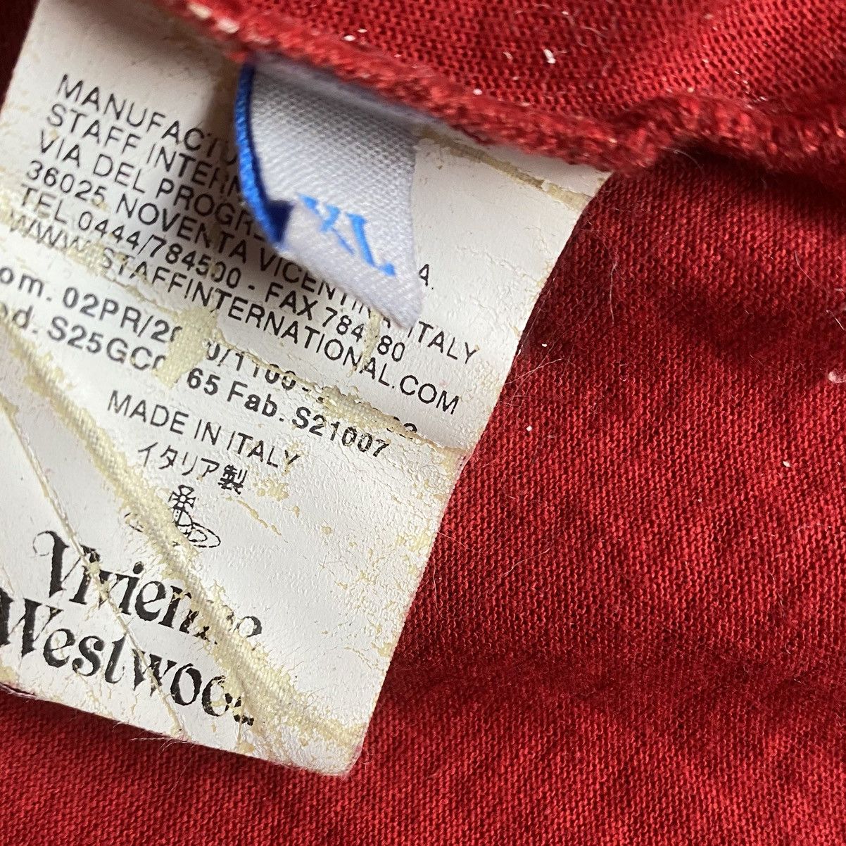 Vivienne Westwood Fall 2010 Red Rose Orb T shirt Size US XL / EU 56 / 4 - 5 Thumbnail