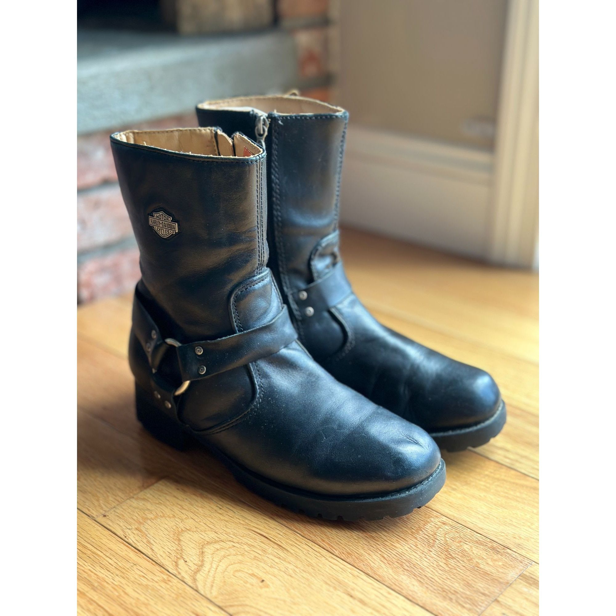 Harley Davidson WOMEN'S HOWELL 7" HARNESS WATERPROOF RIDING BOOTS 9.5 WOMENS Size US 9.5 / EU 42-43 - 3 Thumbnail