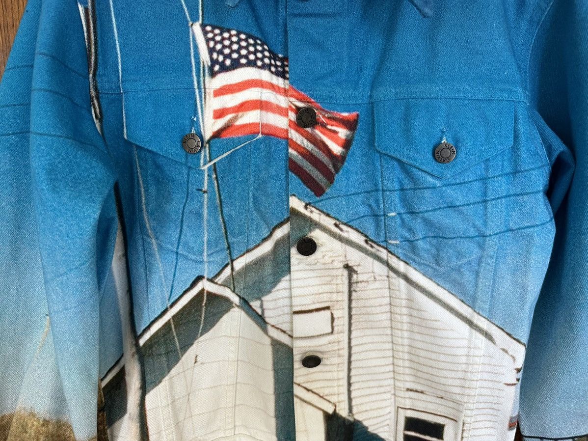 Calvin Klein 205W39NYC FW18 Calvin Klein 205w39nyc est 1975 USA Flag denim jacket Size US S / EU 44-46 / 1 - 10 Thumbnail