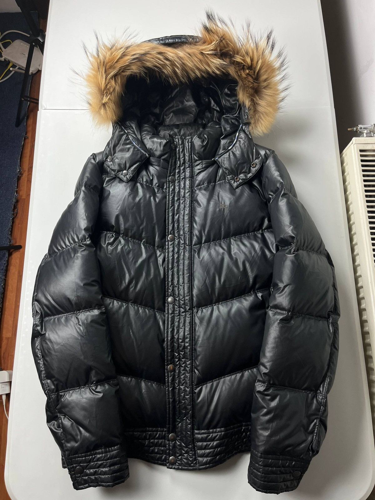 Burberry 00’ Japanese Burberry fur puffer jacket Size US L / EU 52-54 / 3 - 3 Thumbnail