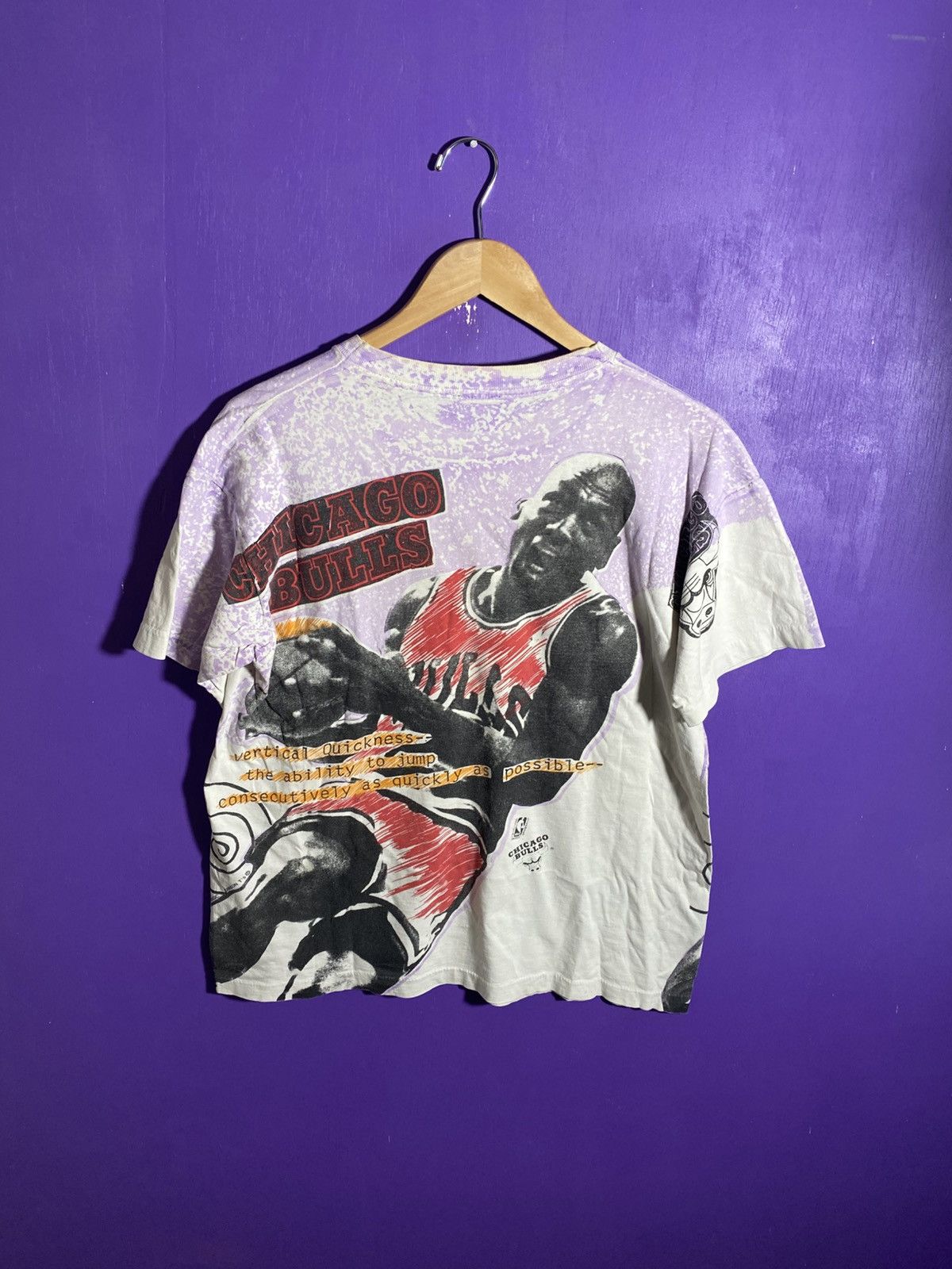 NBA × Vintage Vintage 90s Magic Johnson Michael Jordan AOP t-shirt Size US M / EU 48-50 / 2 - 2 Thumbnail