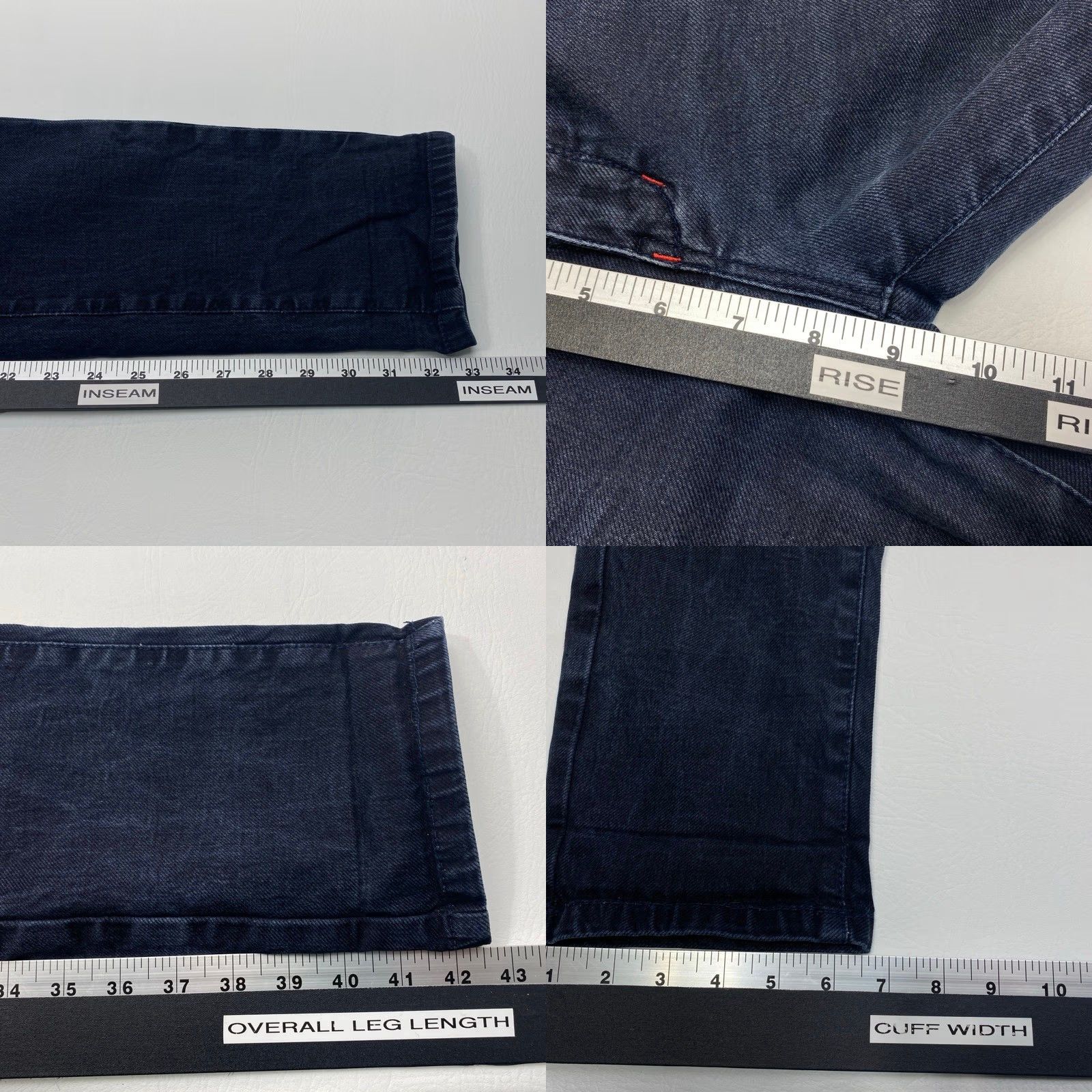 CO KOYO Mens Jeans 36x33 Blue Denim Stretch Relaxed Straight 8520 Size US 36 / EU 52 - 9 Thumbnail
