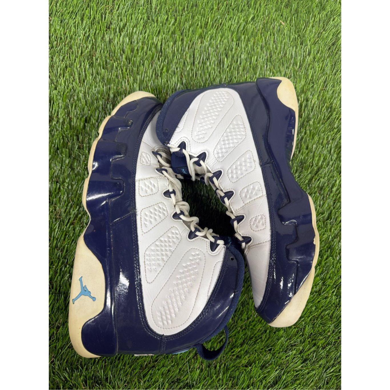 Jordan Brand Size 9.5 - Air Jordan 9 Retro UNC Patent Blue white fire Size US 9.5 / EU 42-43 - 6 Thumbnail