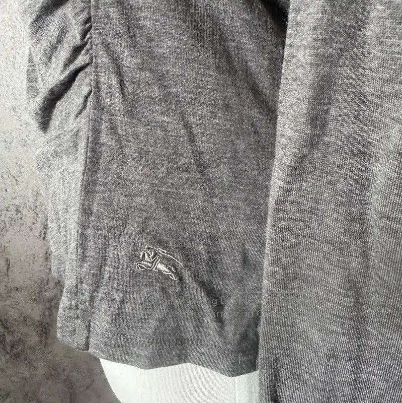Burberry Burberry Long Sleeve Gray Cotton Blend Top. Size M / US 6-8 / IT 42-44 - 6 Thumbnail