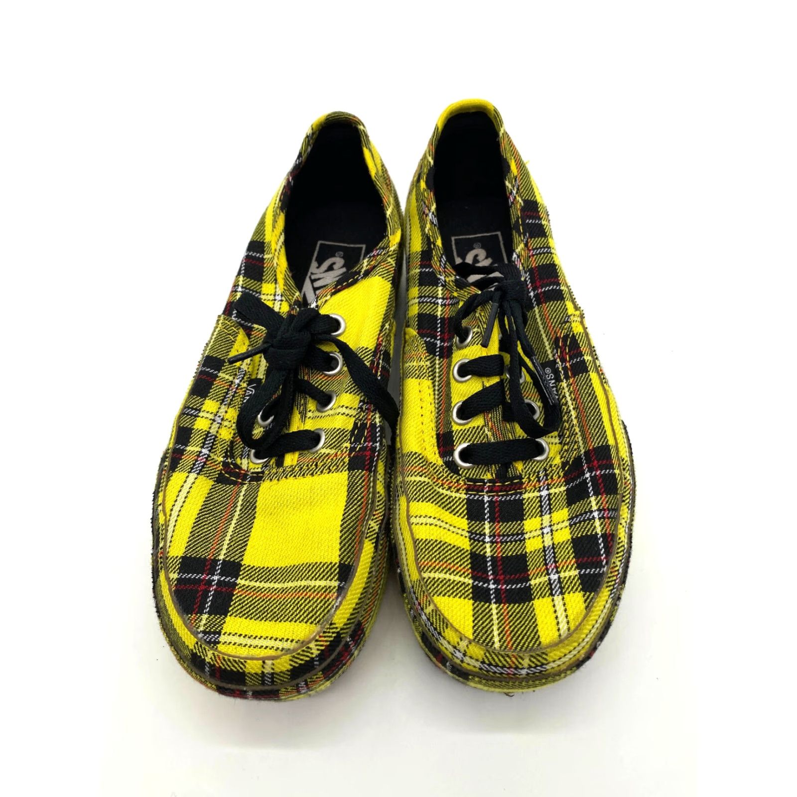 Vans Vans Authentic Platform Plaid Womens 8 Multicolor Sneaker Platform Patent Lemon Chrome Yellow Black 8 Womens 8 Size US 8 / IT 38 - 3 Thumbnail