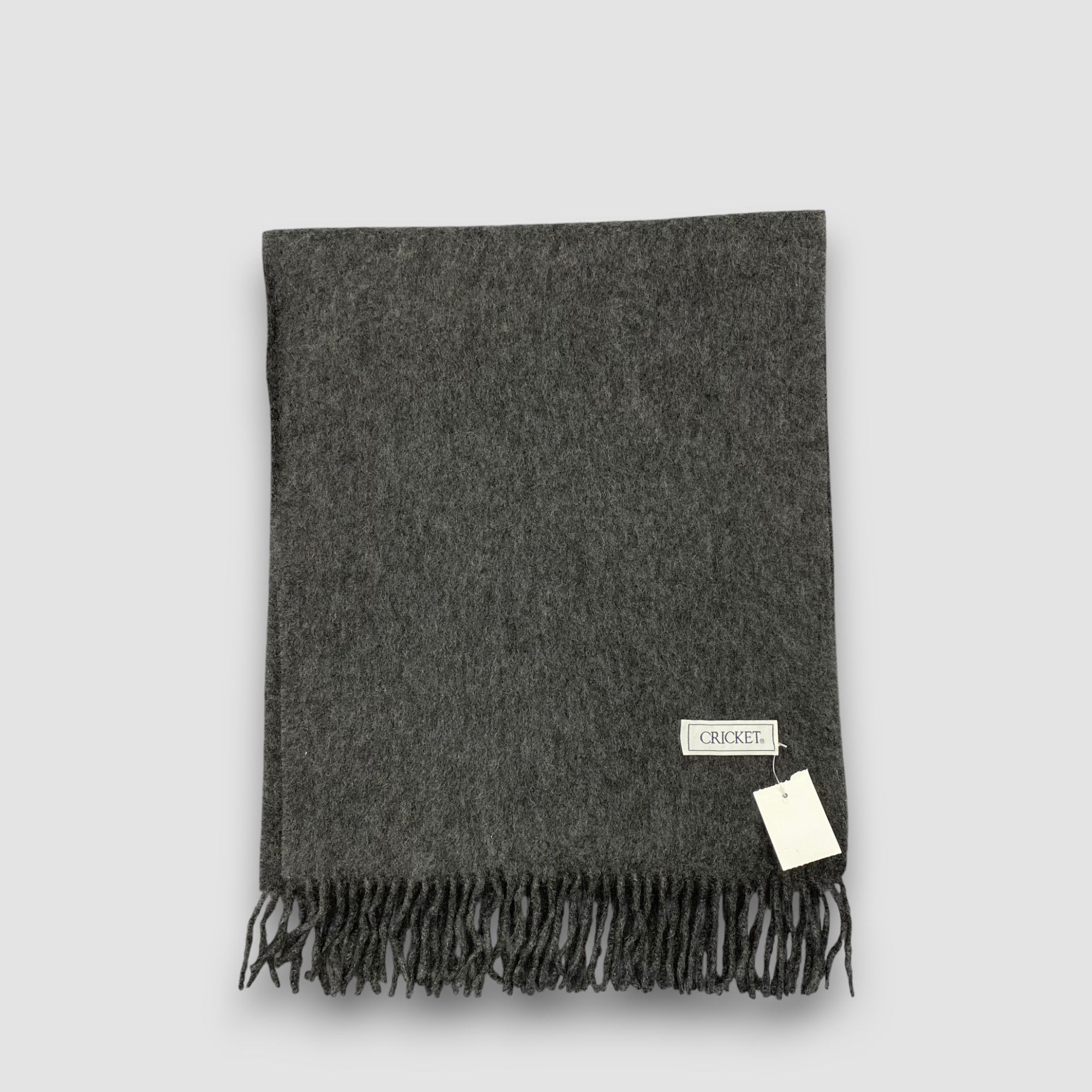Japanese Brand Vintage Cricket Scarf Muffler Wool Fringe Winter Scarves Size ONE SIZE - 2 Thumbnail