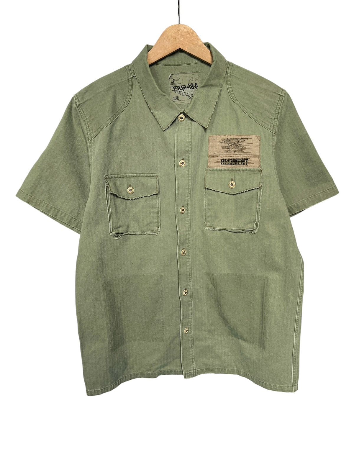 Vintage Vintage 90s WTAPS Military Shirt Size US XL / EU 56 / 4 - 1 Thumbnail
