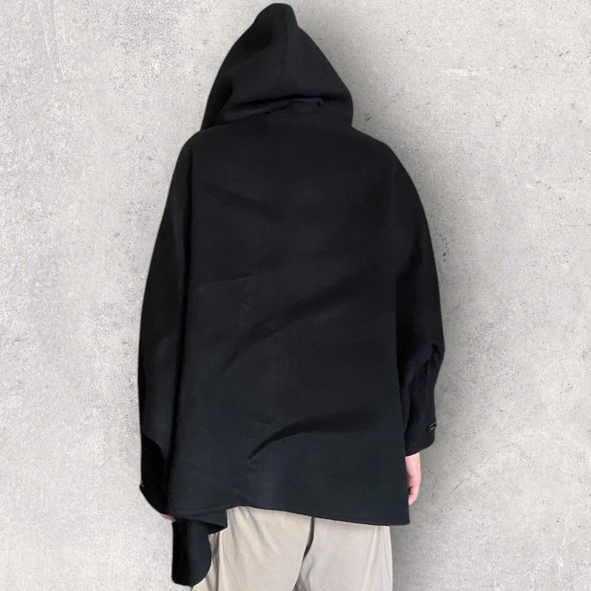Issey Miyake Vintage Issey Miyake Asymmetric Oversized Wool Wind cot Size US M / EU 48-50 / 2 - 5 Thumbnail