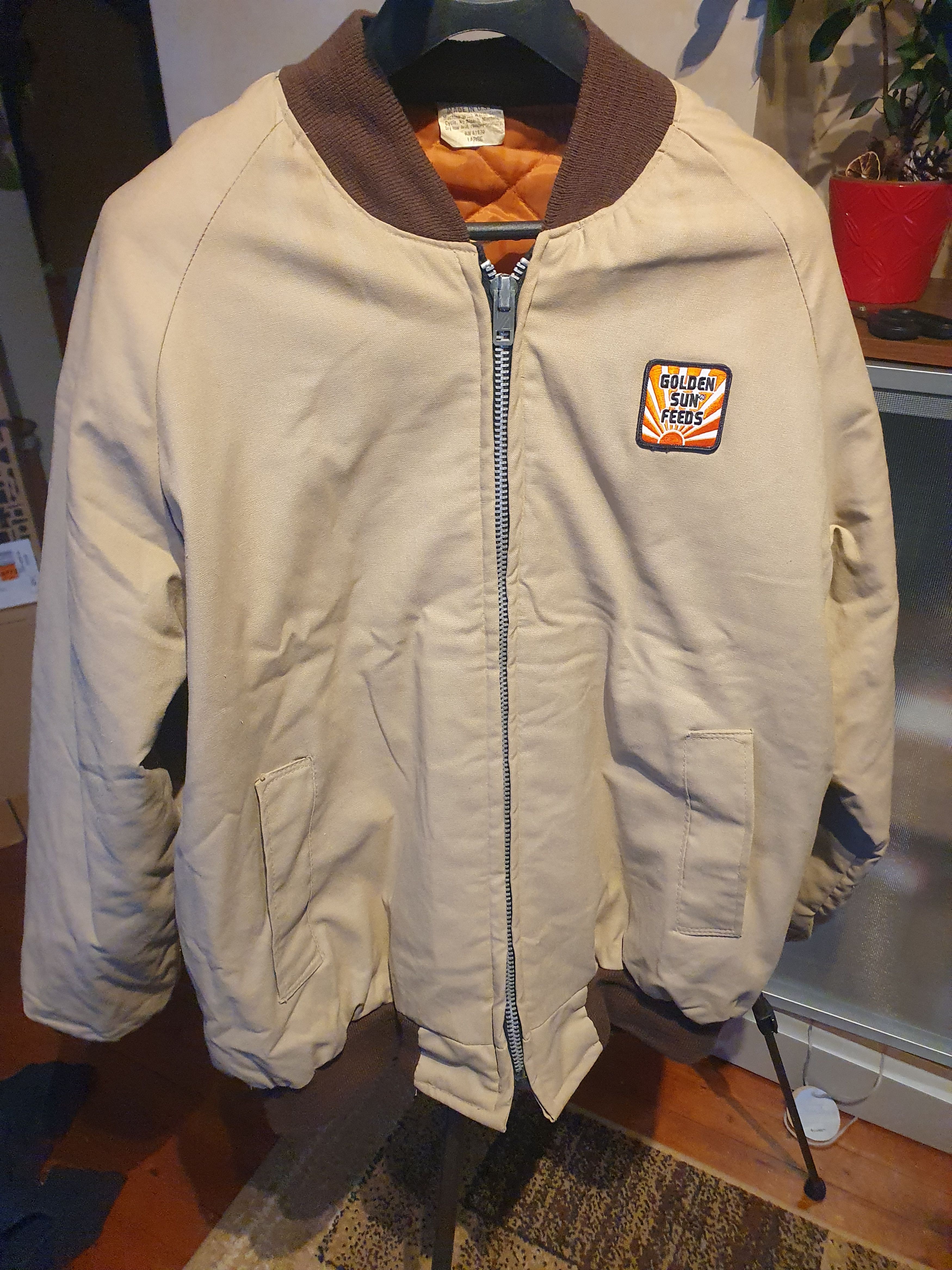 Vintage Golden Sun Feeds Vtg Farmer Canvas Jacket Made in USA L Size US L / EU 52-54 / 3 - 7 Thumbnail