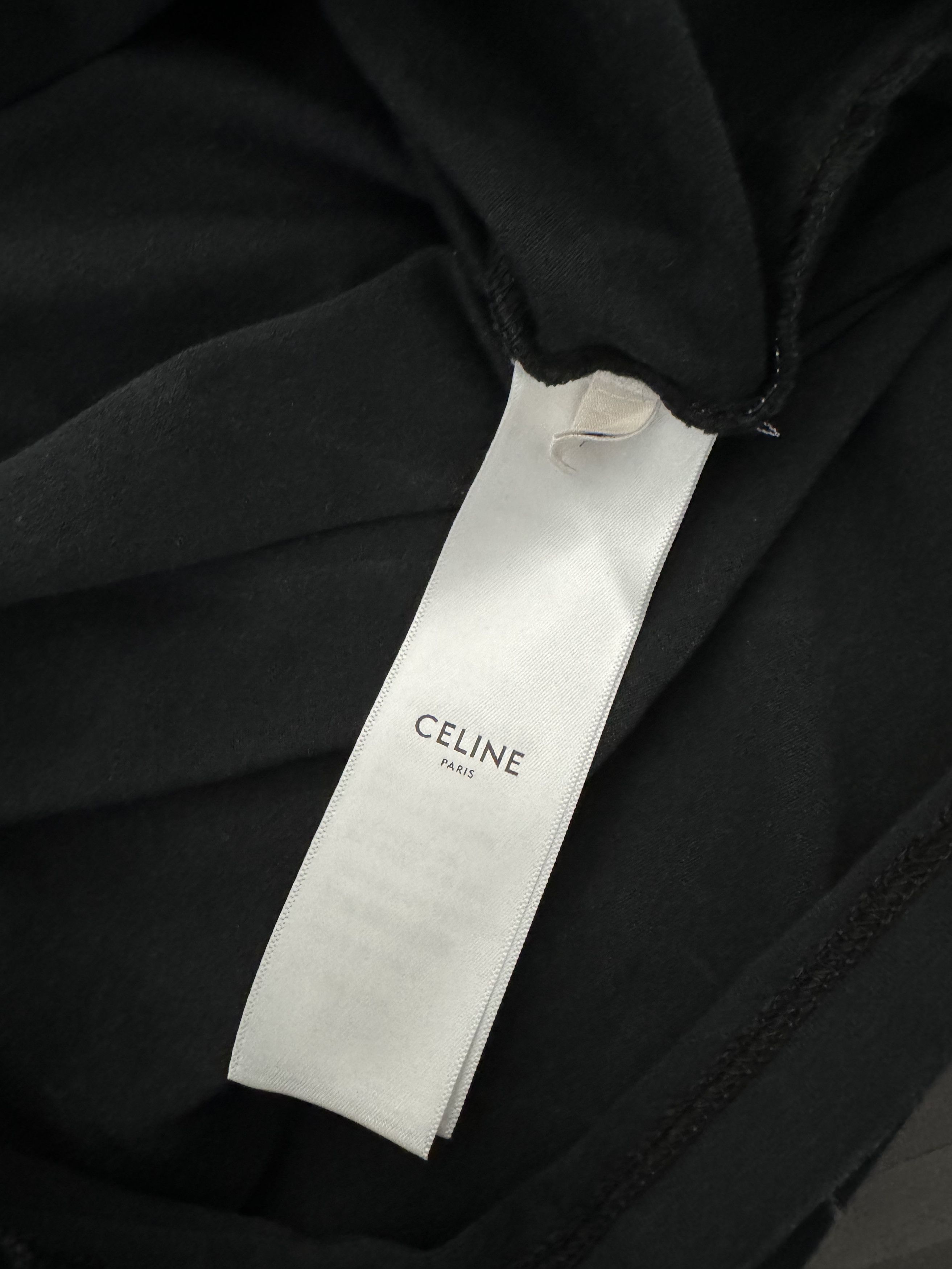 Celine Celine Tie-Dyed Logo-Print Cotton-Jersey T-Shirt Size US M / EU 48-50 / 2 - 4 Thumbnail