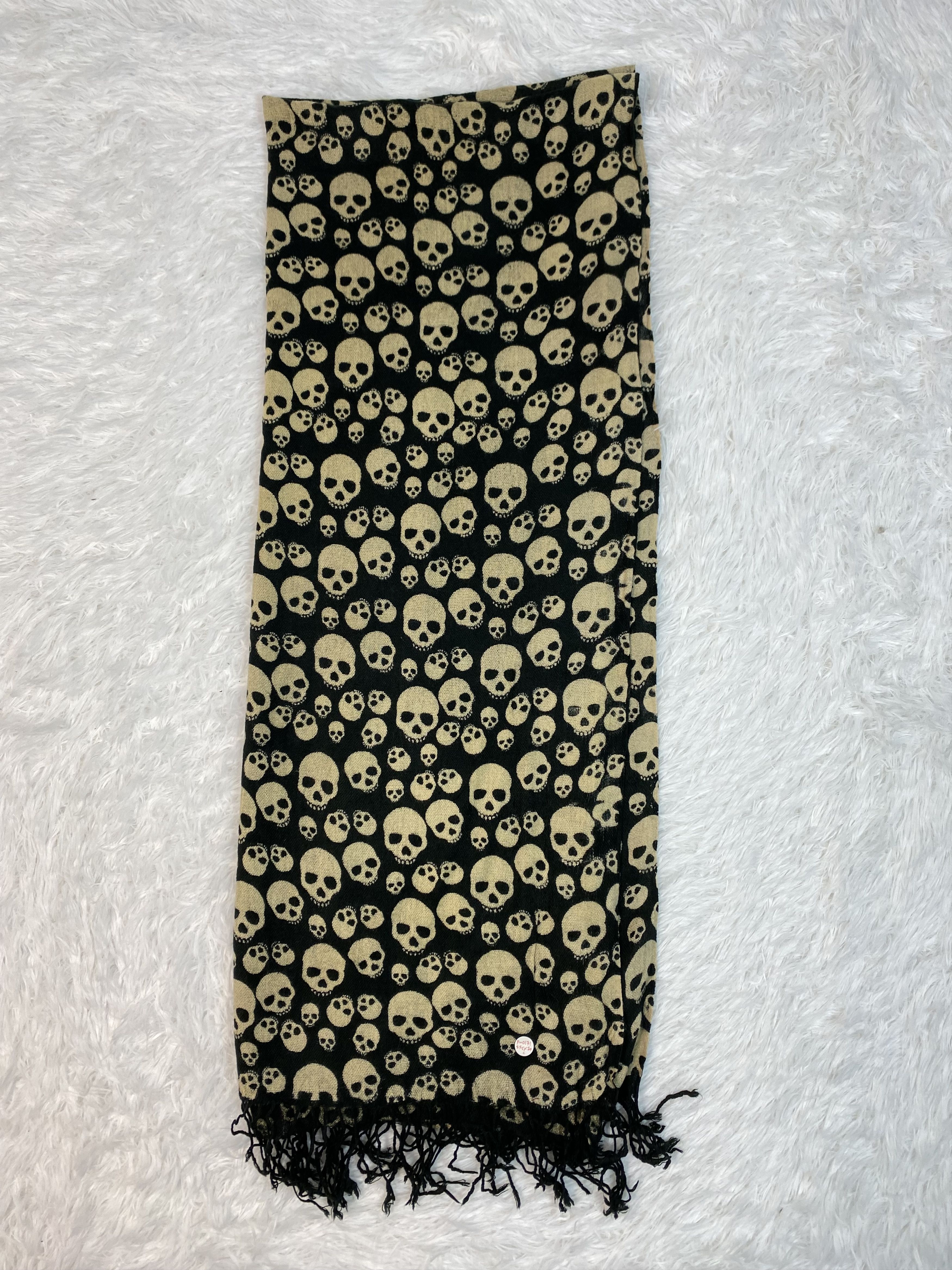 Vintage Vintage Skulls Scarf / Muffler Neckwear PM0171 Size ONE SIZE - 7 Thumbnail