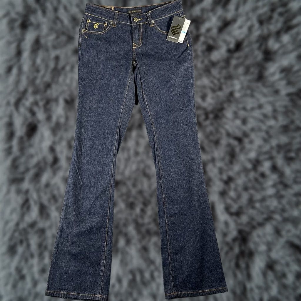Rocawear Rocawear Jeans Womens 5 Blue Rinse Wash Straight Leg Stretch Denim Purple Back Size 27" / US 4 / IT 40 - 1 Thumbnail