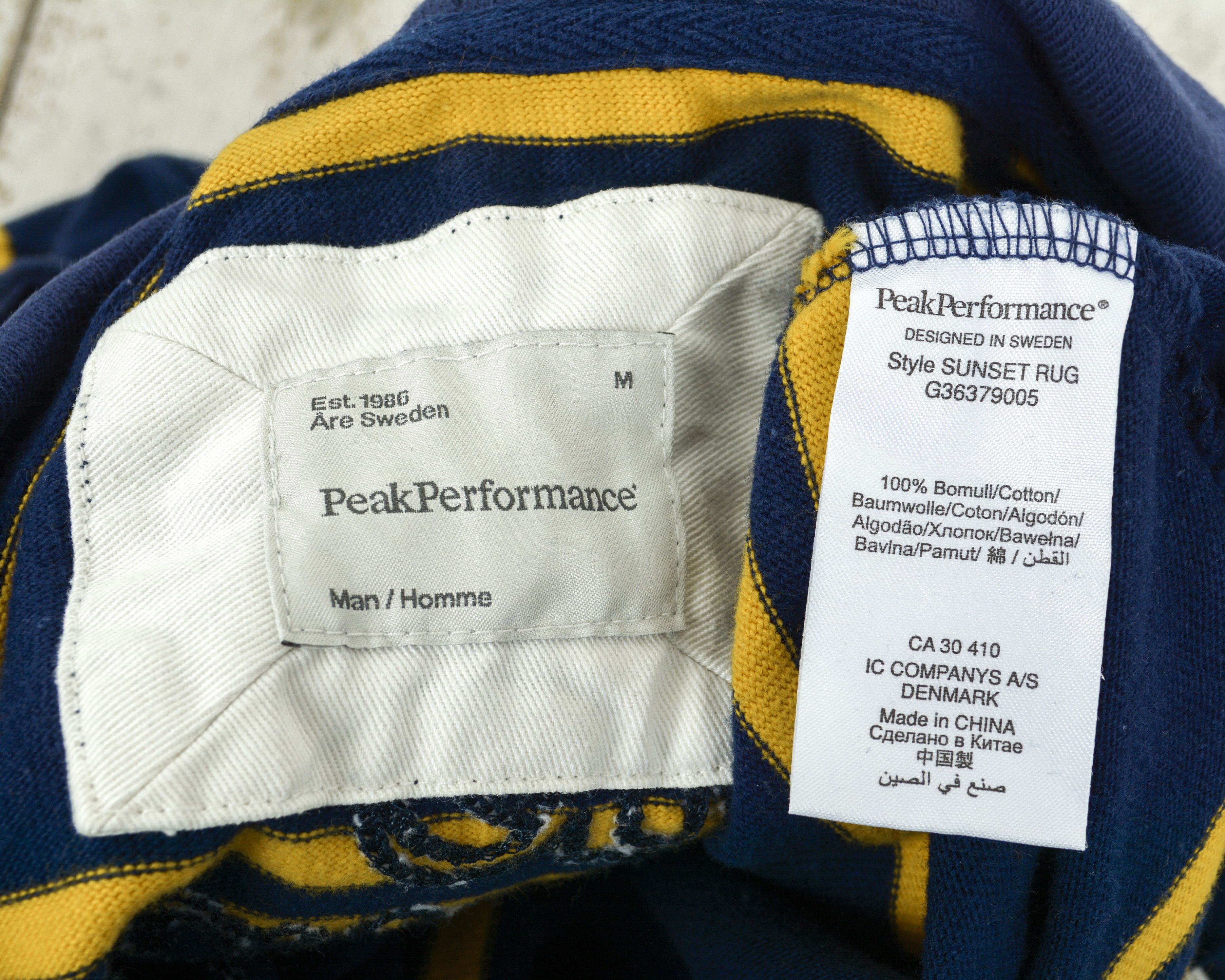 Peak Performance Sunset Rug Jumper Pullover Hoodie Sweater Striped Casual Size US M / EU 48-50 / 2 - 7 Thumbnail