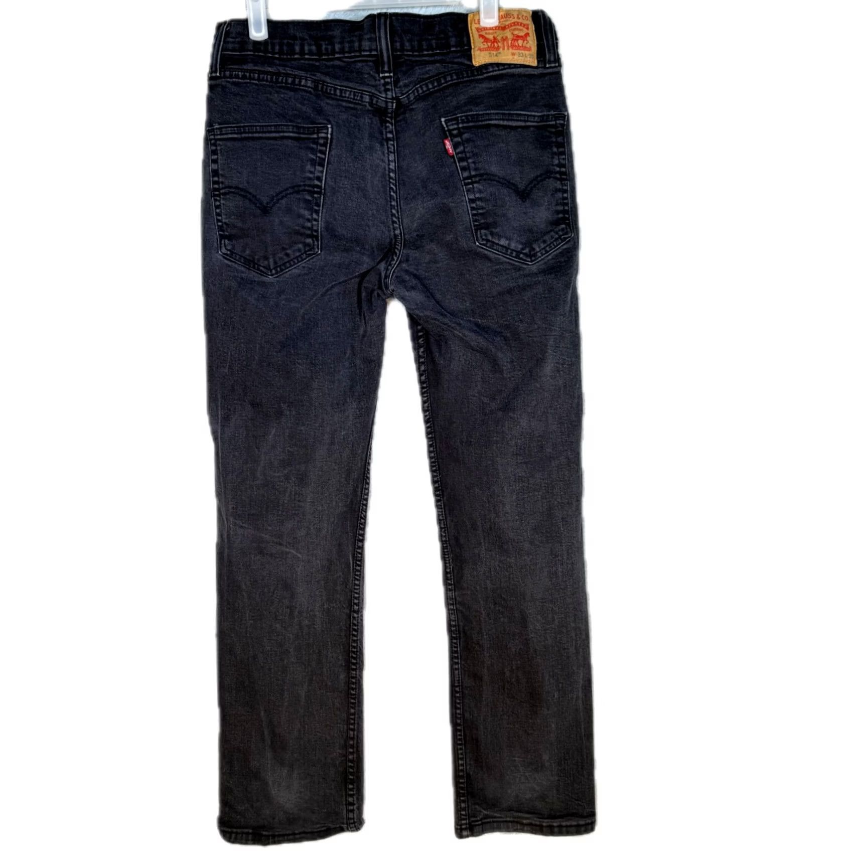 Levi's Levi’s 514 Men’s Jeans Black Denim Mid-Rise Straight Leg 33 x 30 Vintage No Size US 33 - 2 Thumbnail