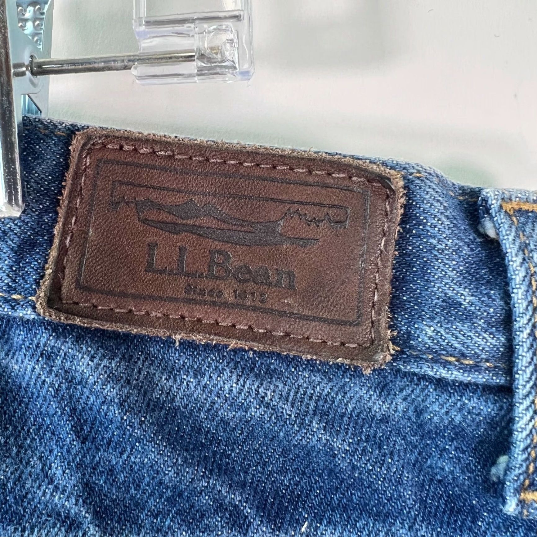 Vintage L.L. Bean Jeans Mens Straight Denim Classic Blue 38X32 Modern 5-Pocket Design Mens Size US 36 / EU 52 - 7 Thumbnail