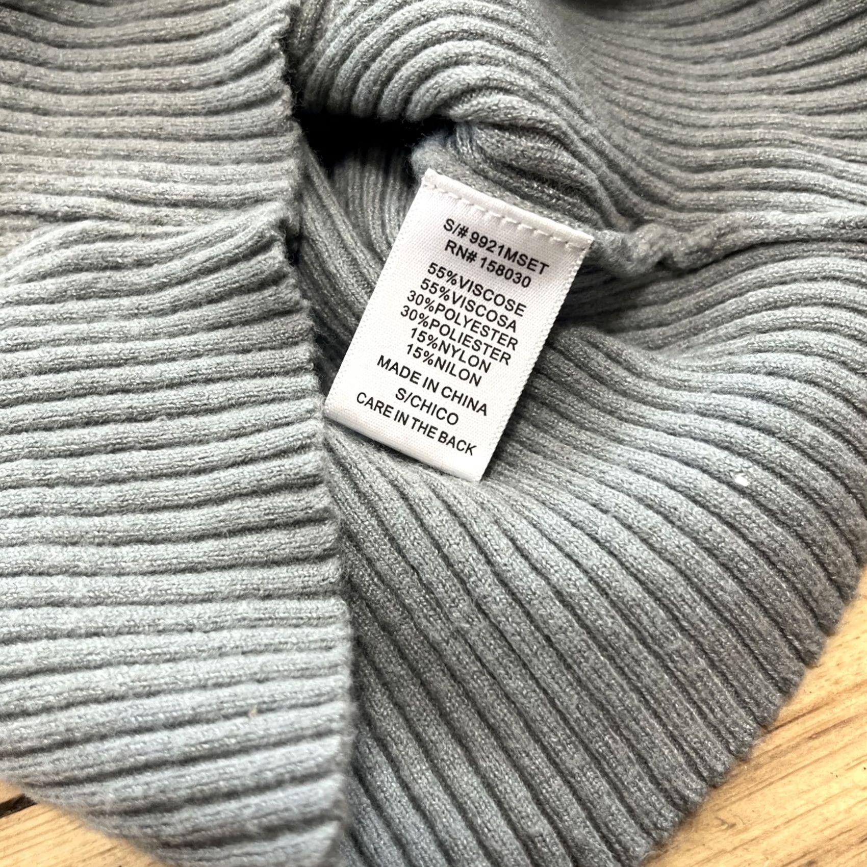 Vintage Love Tree Crop Knit Top Women S Mock Neck Long Sleeve Ribbed Gray 1/4 Zip Shirt Pullover S Gray Womens Size S / US 4 / IT 40 - 6 Thumbnail